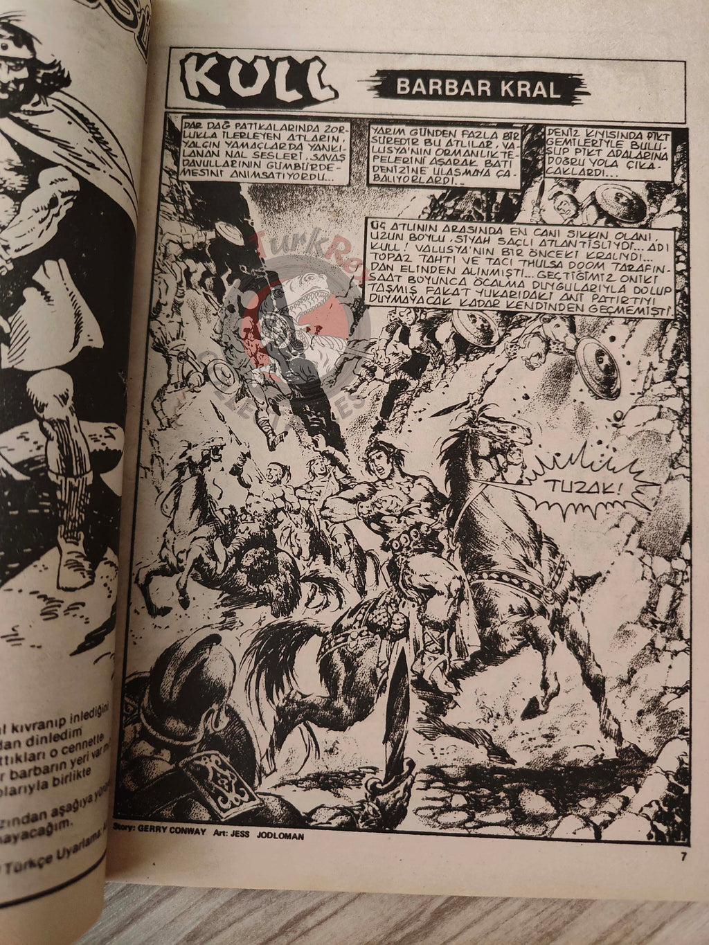 Kull the Conqueror #1 1988 Turkish Comic Turkey #9 SSOC #3