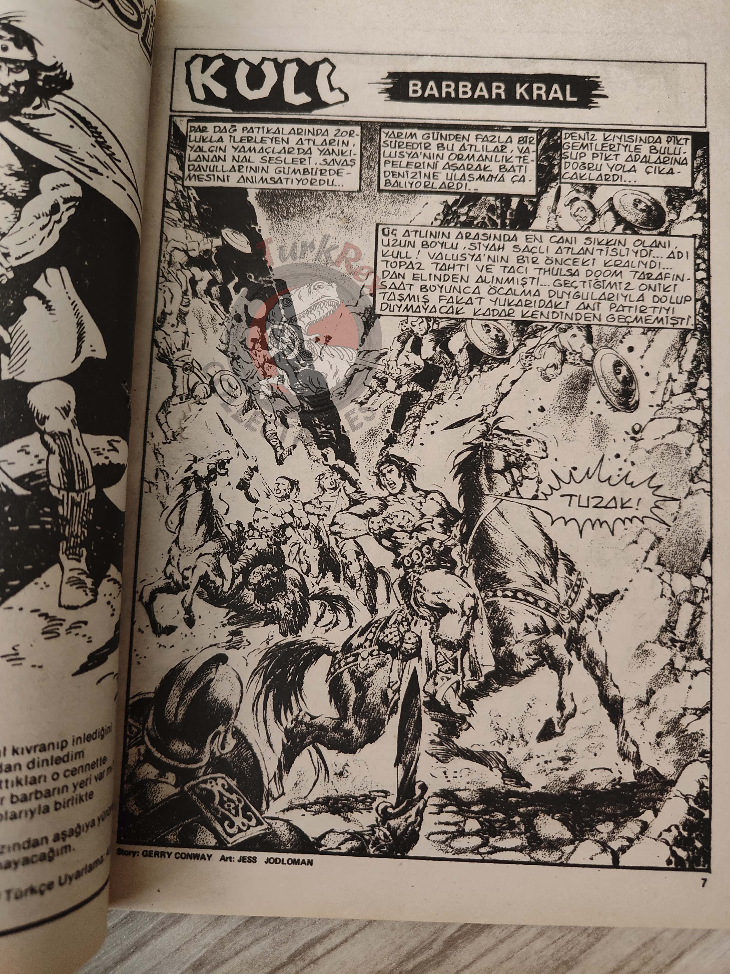 Kull the Conqueror #1 1988 Turkish Comic Turkey #9 SSOC #3