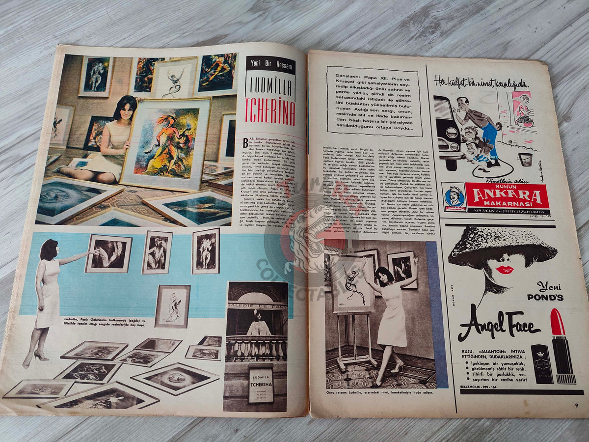 Hayat 1962 Brigitte Bardot Turkish Mag Turkey Princess Margaret Ludmilla Tcherina Audrey Hepburn