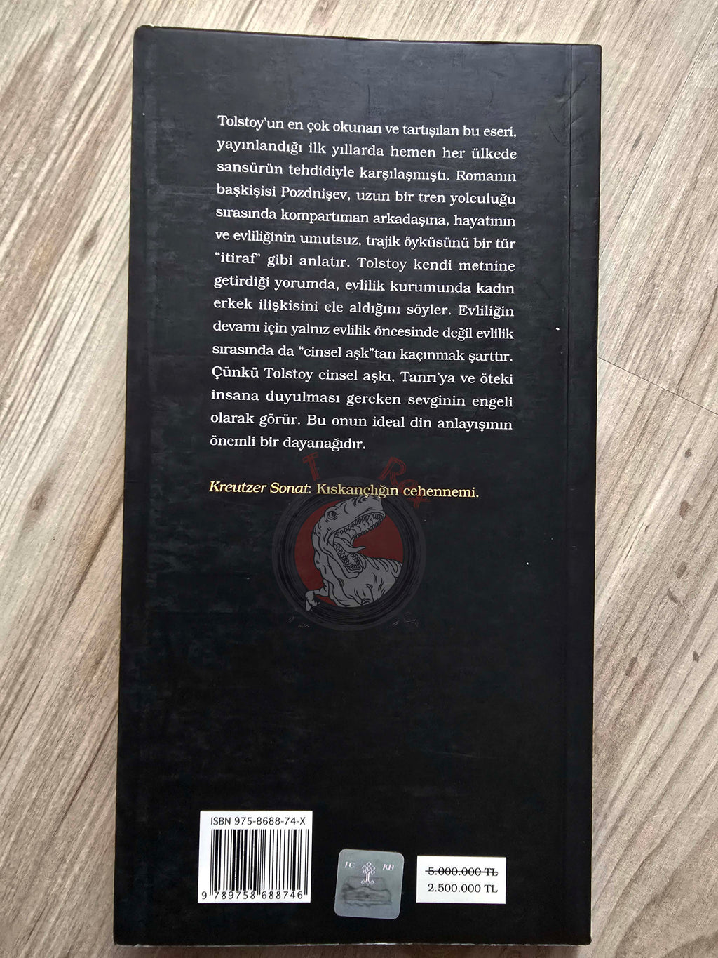 Leo Tolstoy –  The Kreutzer Sonata 2004 Turkish Book Turkey