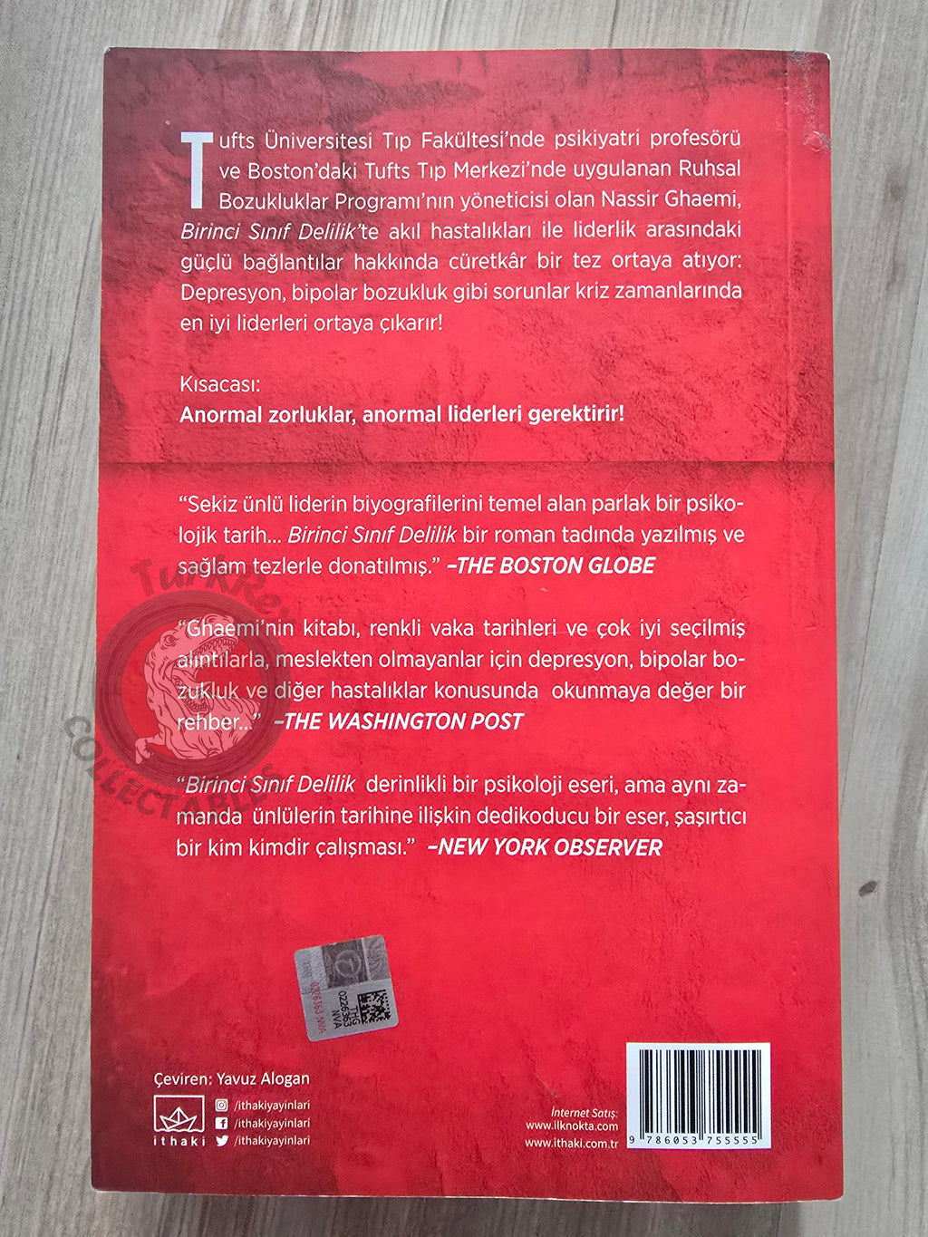 Nassir Ghaemi – A First-Rate Madness  2019 Turkish Book Turkey