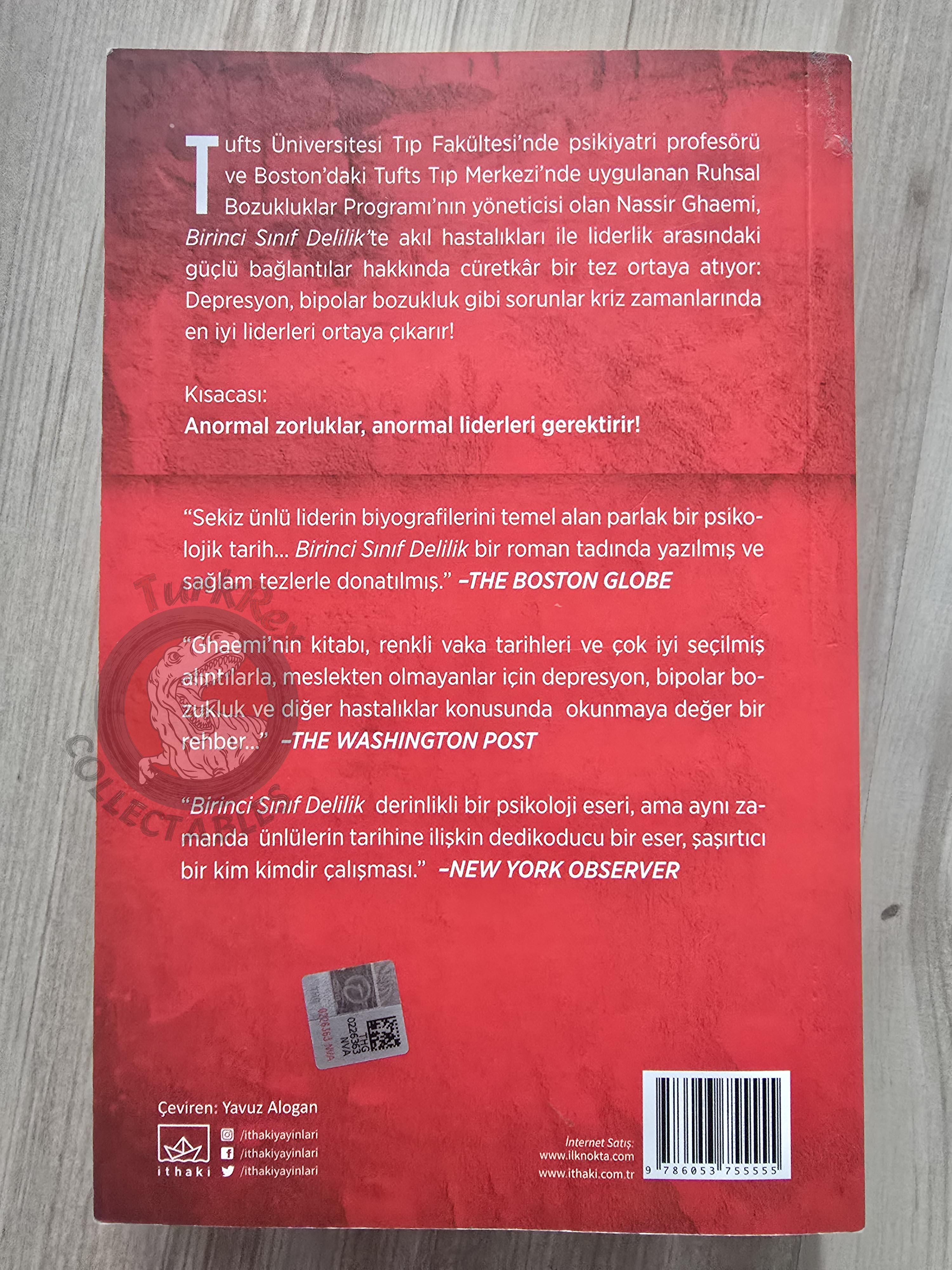 Nassir Ghaemi – A First-Rate Madness  2019 Turkish Book Turkey
