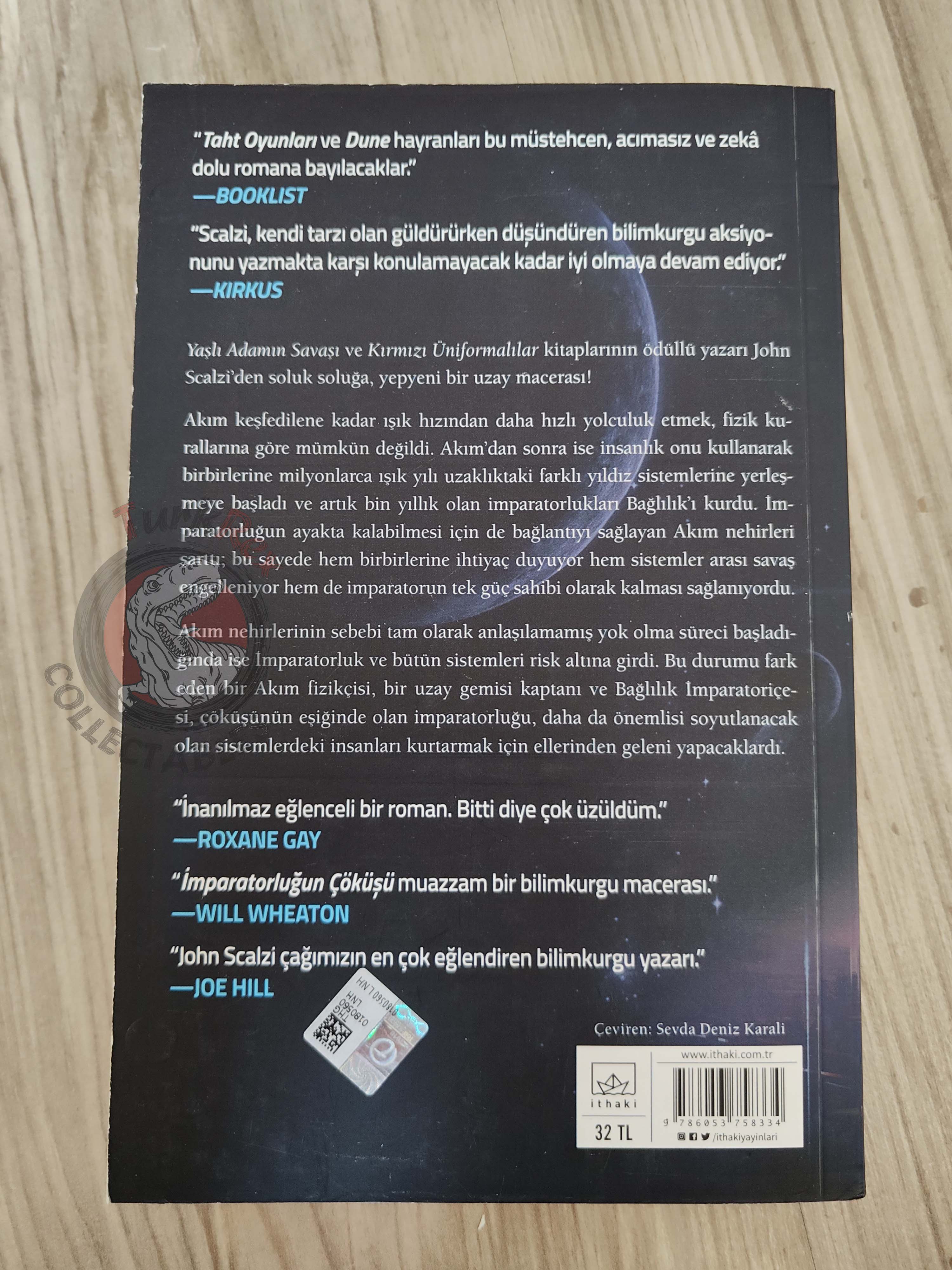 John Scalzi – The Collapsing Empire 1st Turkish Book Turkey Interdependency Series