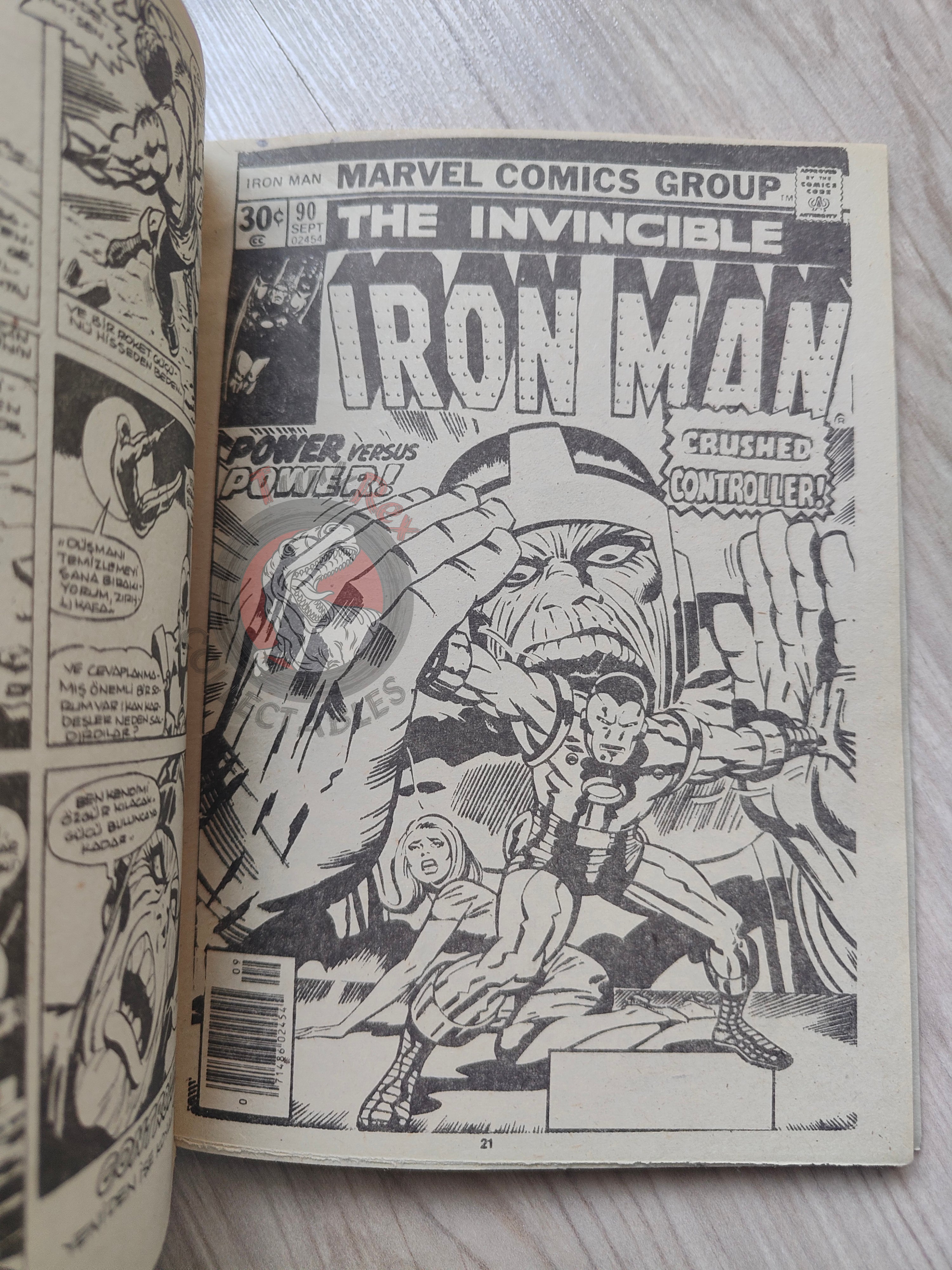 Iron Man #6 Demir Adam 1989 Turkish Comic Turkey #89 #90 #91 #92