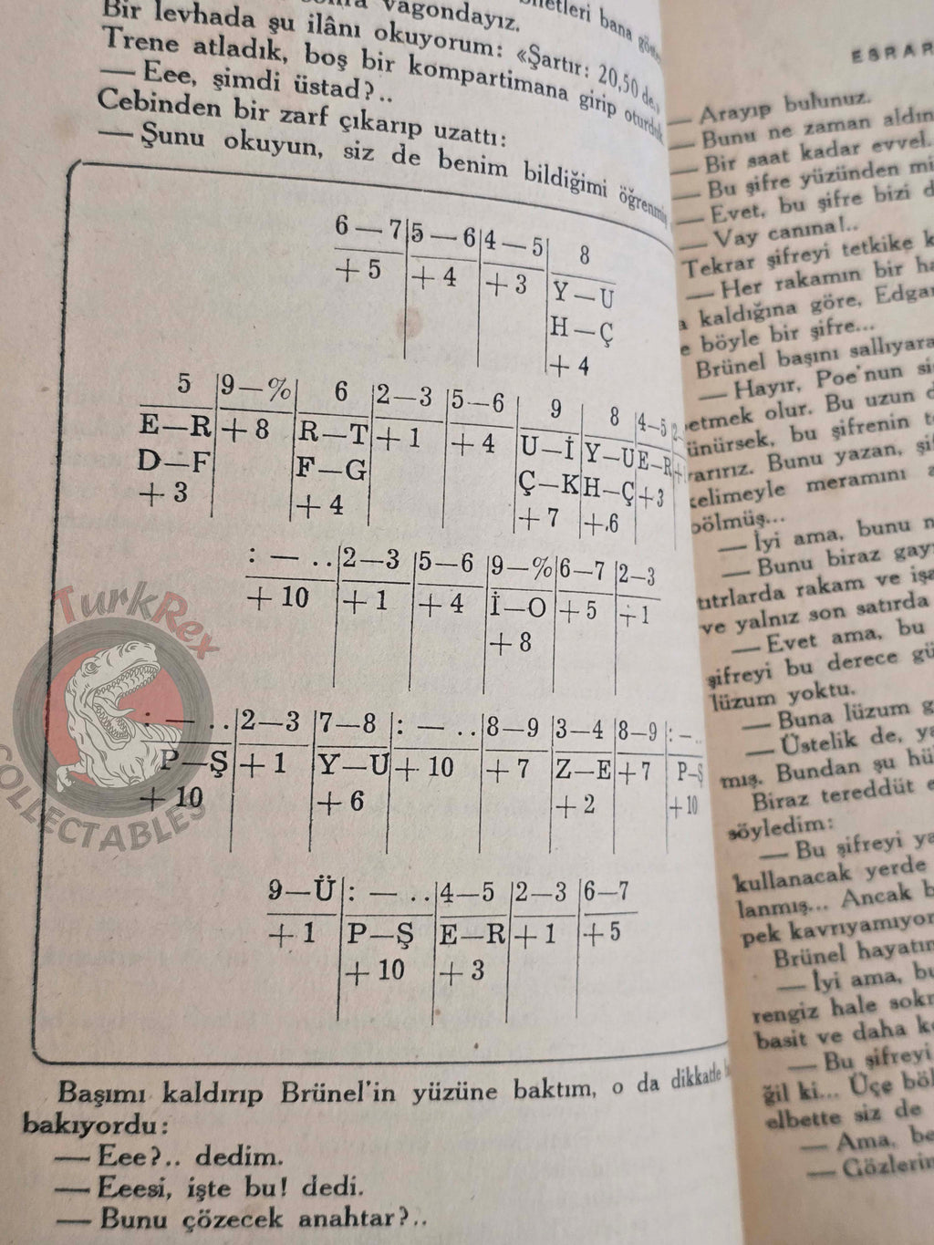 Pierre Boileau – Le Chiffre Mystérieux 1955 1st Turkish Book Turkey
