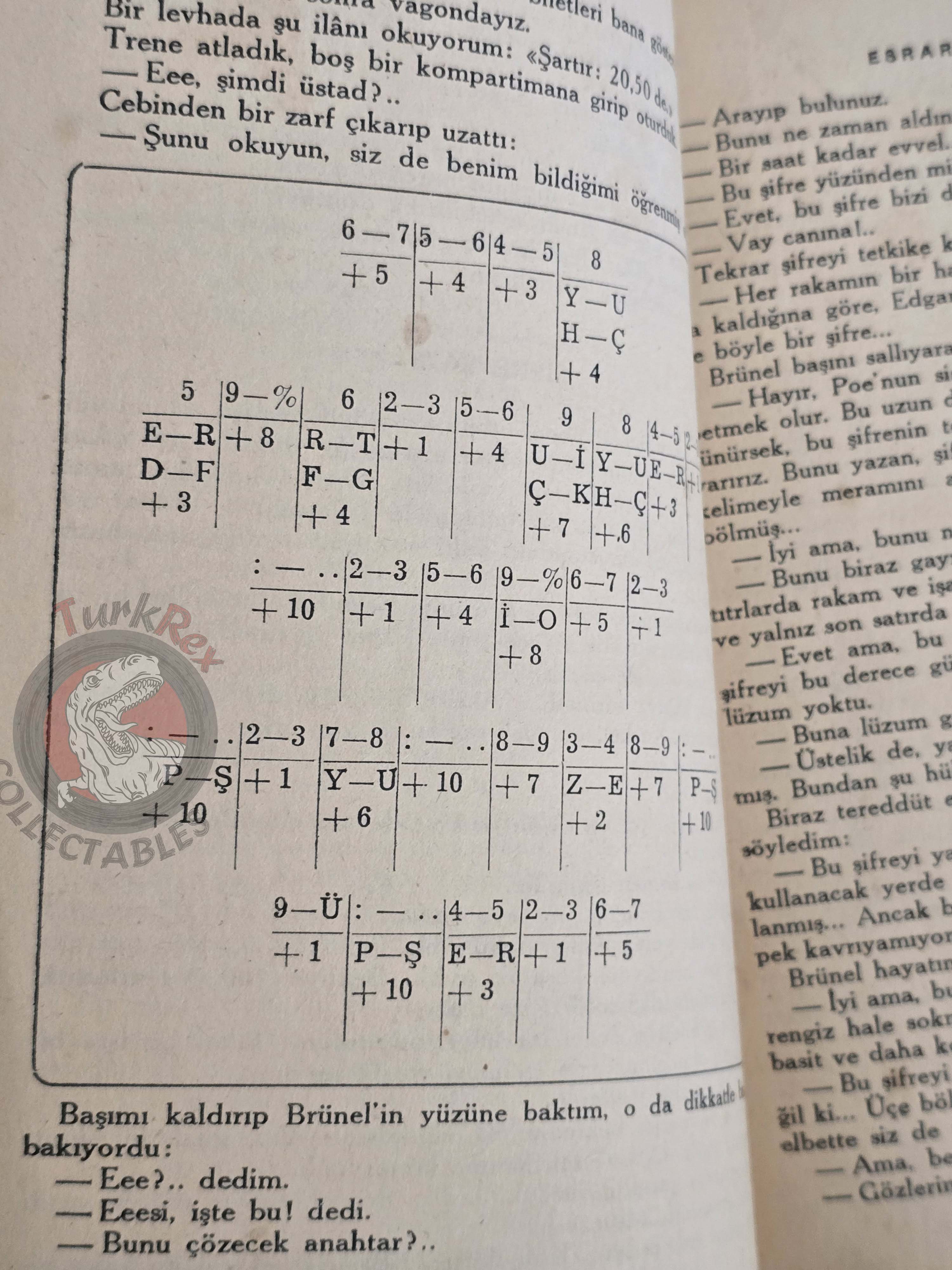 Pierre Boileau – Le Chiffre Mystérieux 1955 1st Turkish Book Turkey