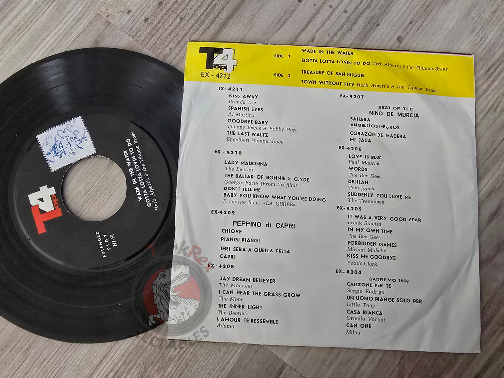 Herb Alpert & The Tijuana Brass – Wade In The Water 7" Iran Pressing Vinyl Iranian Edition