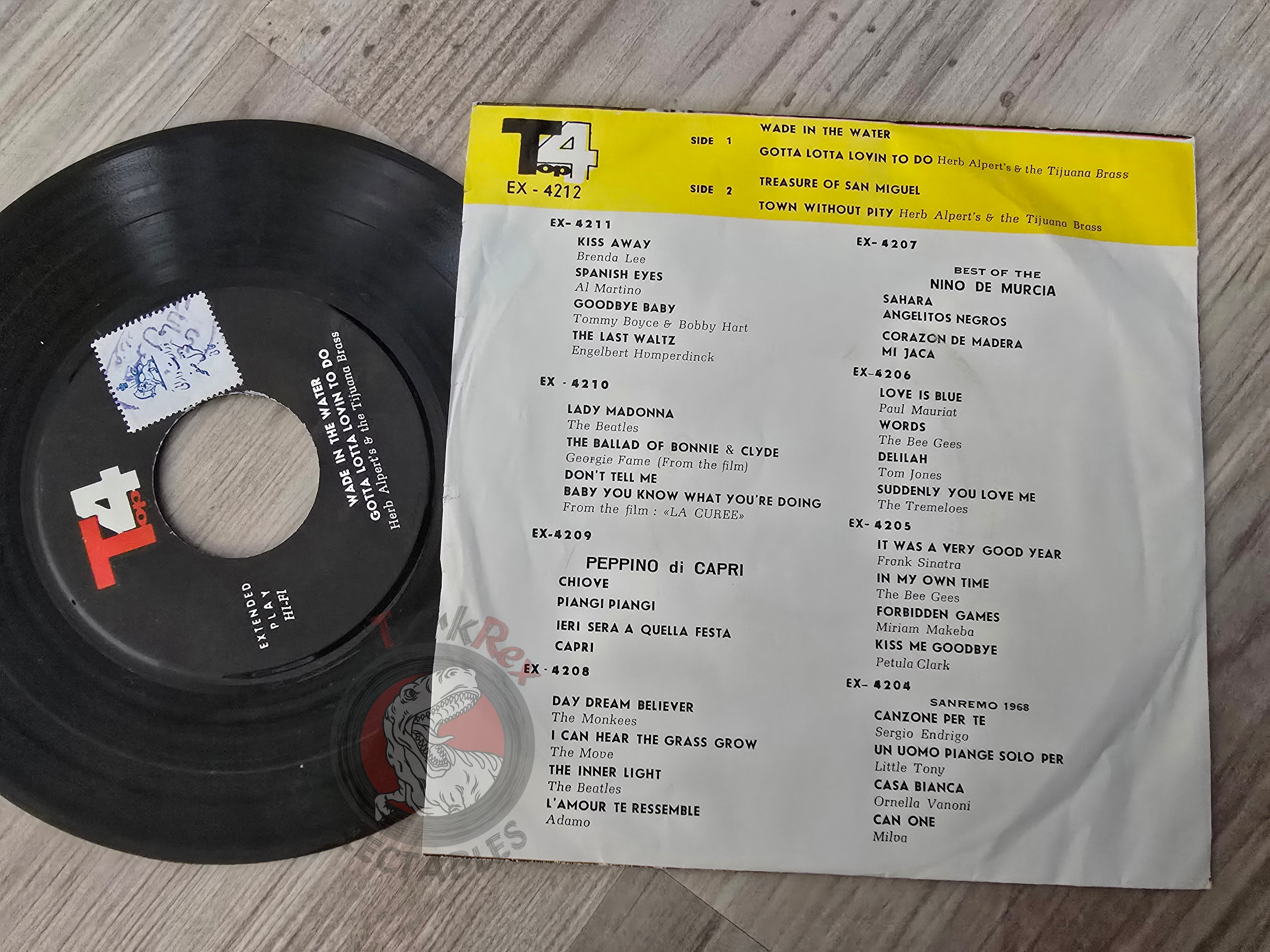 Herb Alpert & The Tijuana Brass – Wade In The Water 7" Iran Pressing Vinyl Iranian Edition
