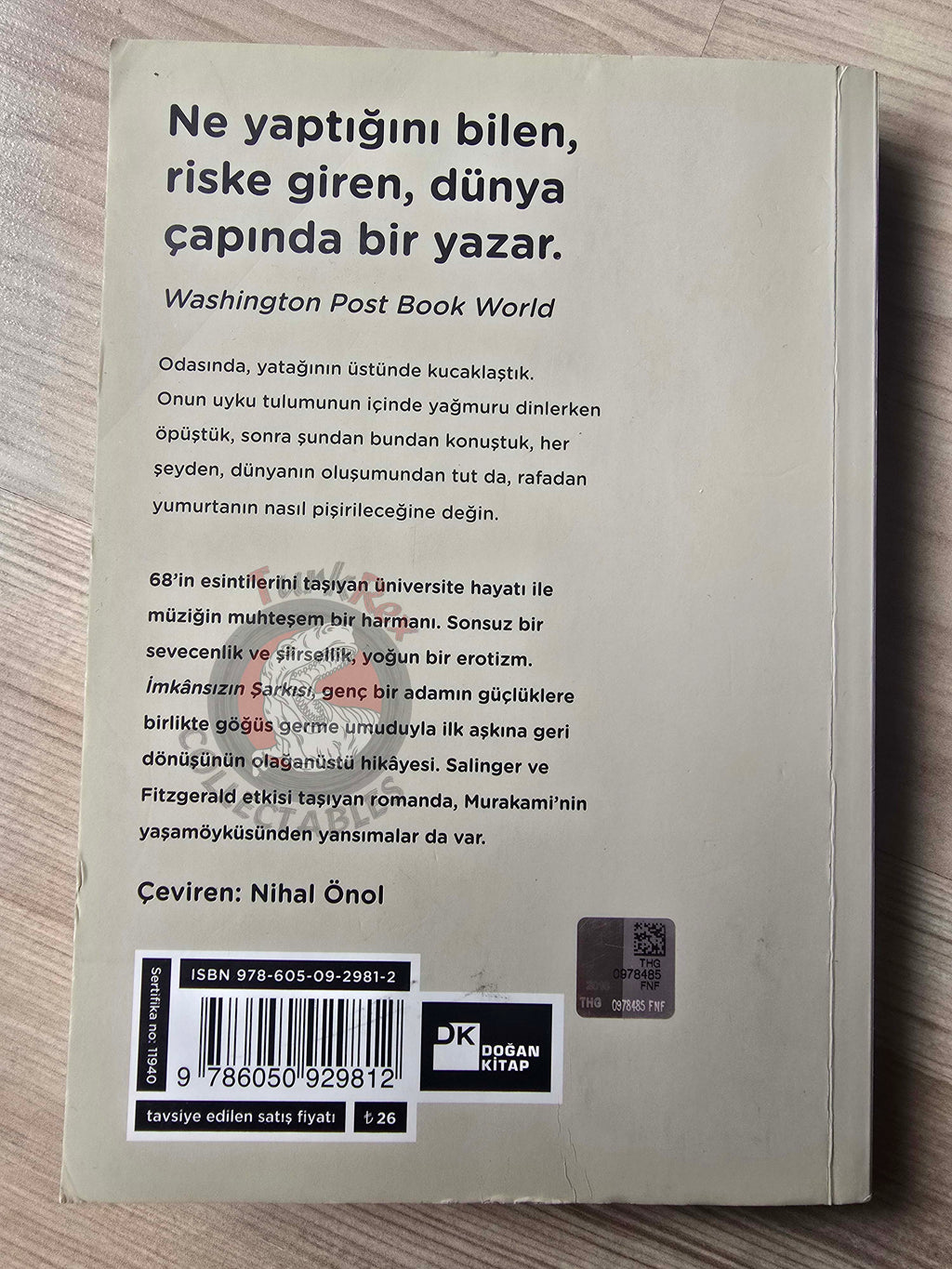 Haruki Murakami – Norwegian Wood 2016 Turkish Book Turkey