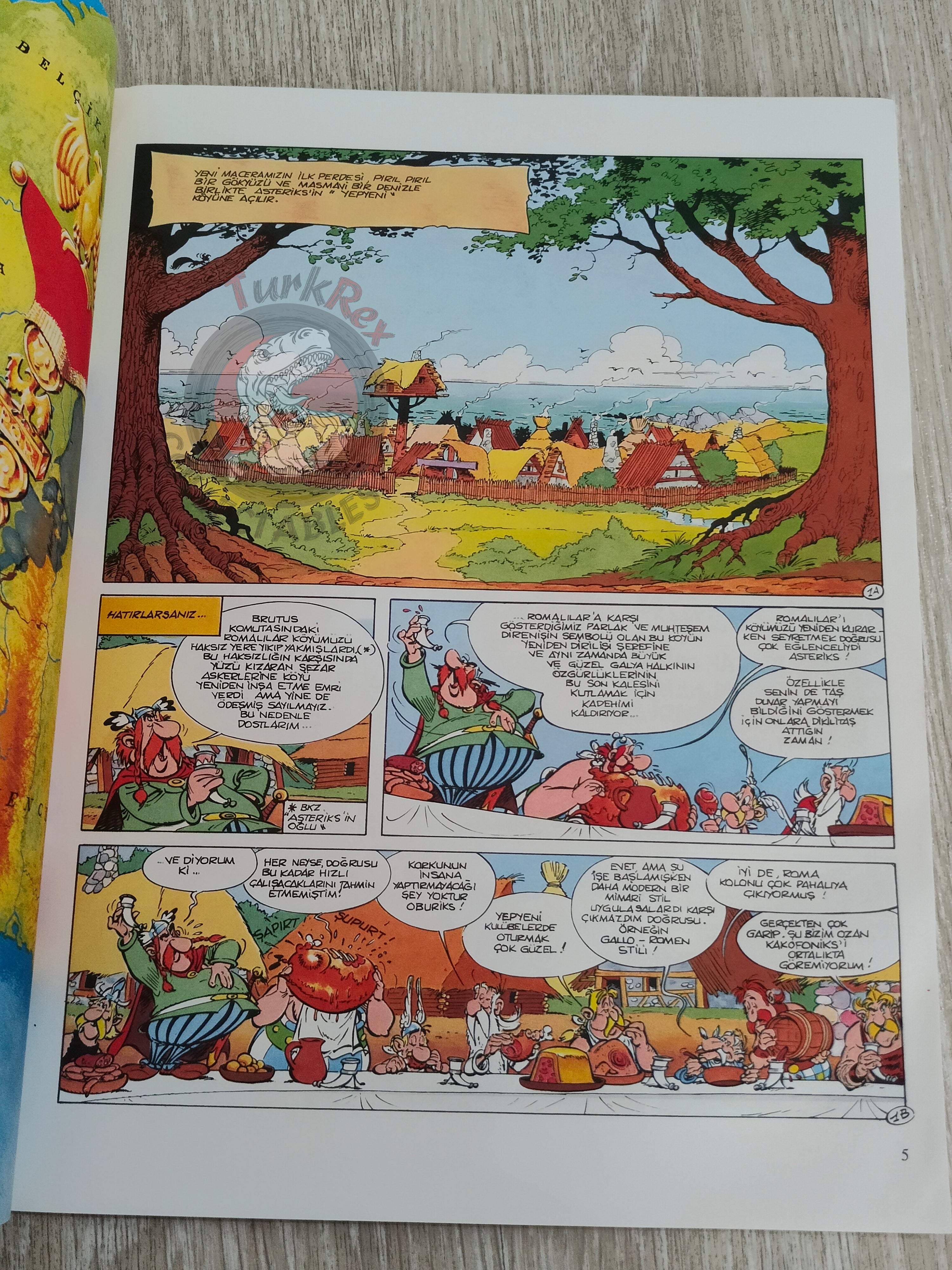 Asterix – Asterix and the Magic Carpet 1996 1st Edition Turkish Edition Comic Turkey