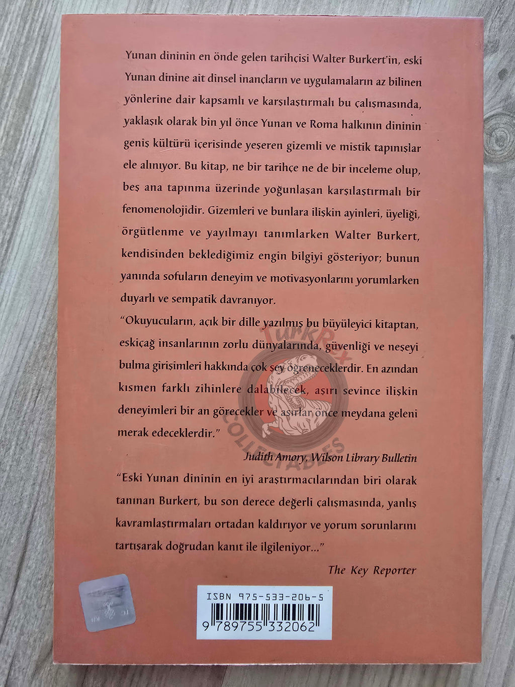 Walter Burkert – Ancient Mystery Cults 1999 Turkish Book Turkey