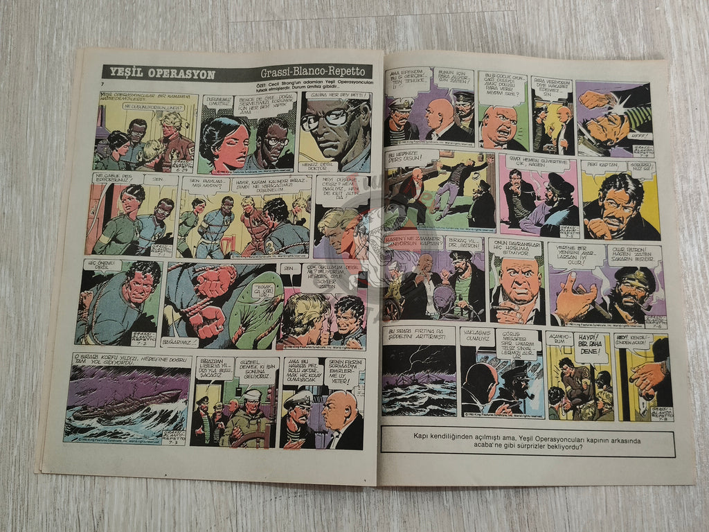 Milliyet Çizgi Roman #7 1988 Turkish Comic Turkey Belle Star Mr. Abernathy Green Force Five