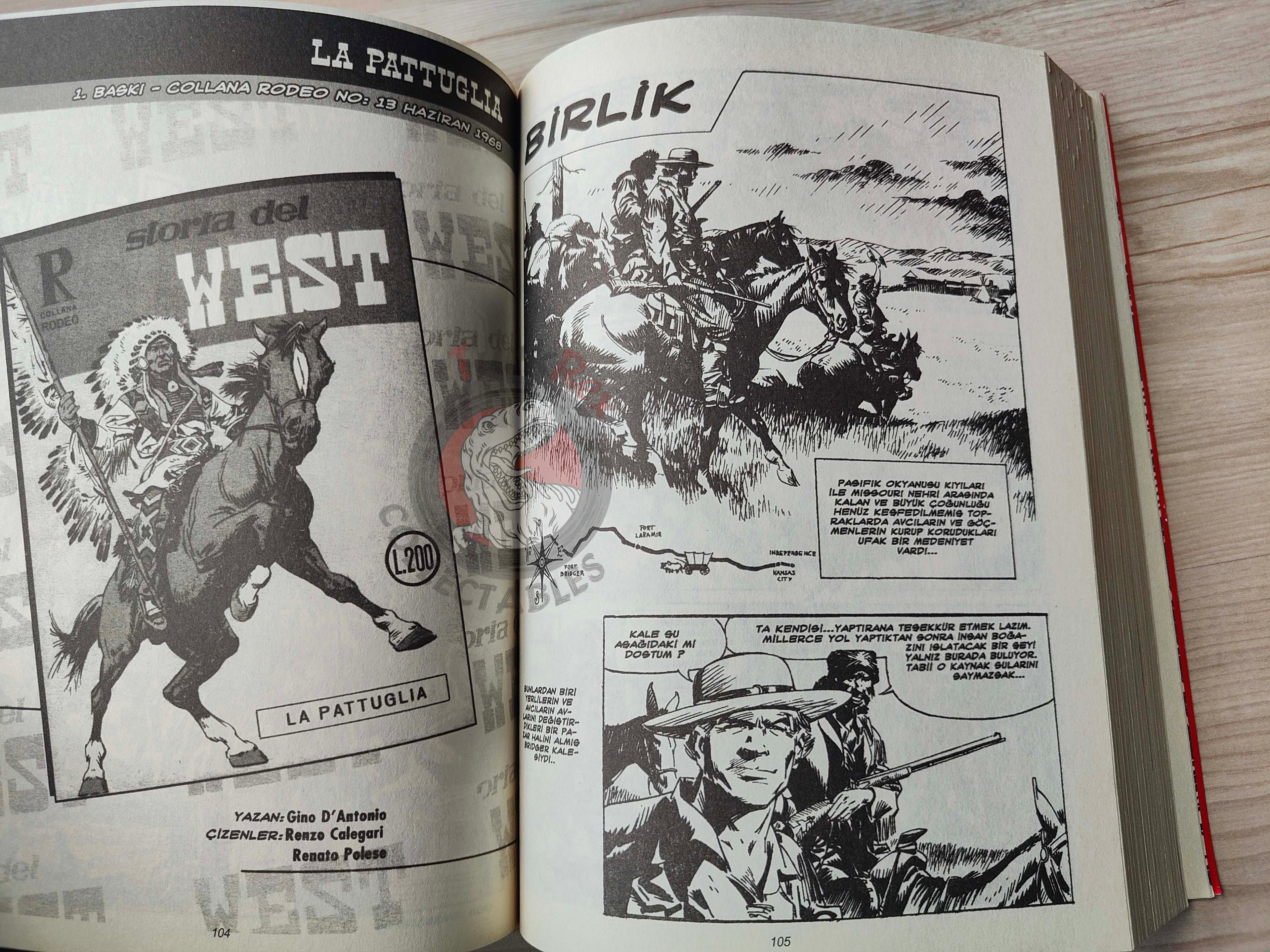 Storia del West Vol #3 L’oro della California Turkish Comic Turkey #9 #10 #11 #12