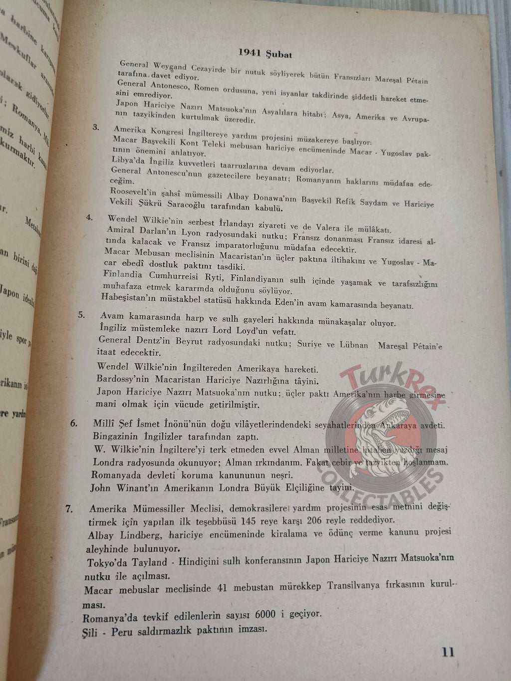 Chronology of the Second World War Vol 2 1944 Turkish Book Turkey WW2