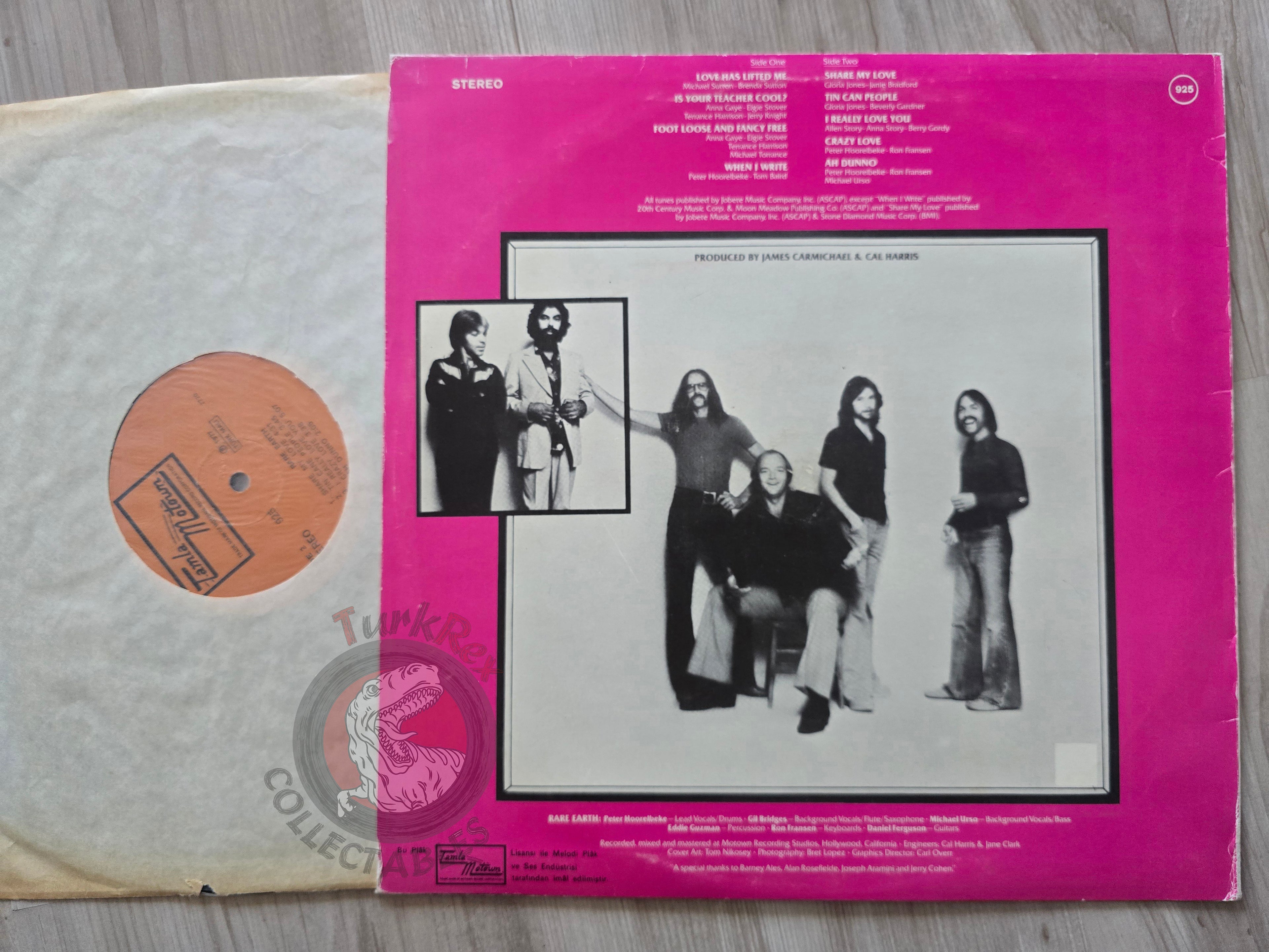 Rare Earth – Rarearth Turkish Pressing Vinyl Turkey Edition