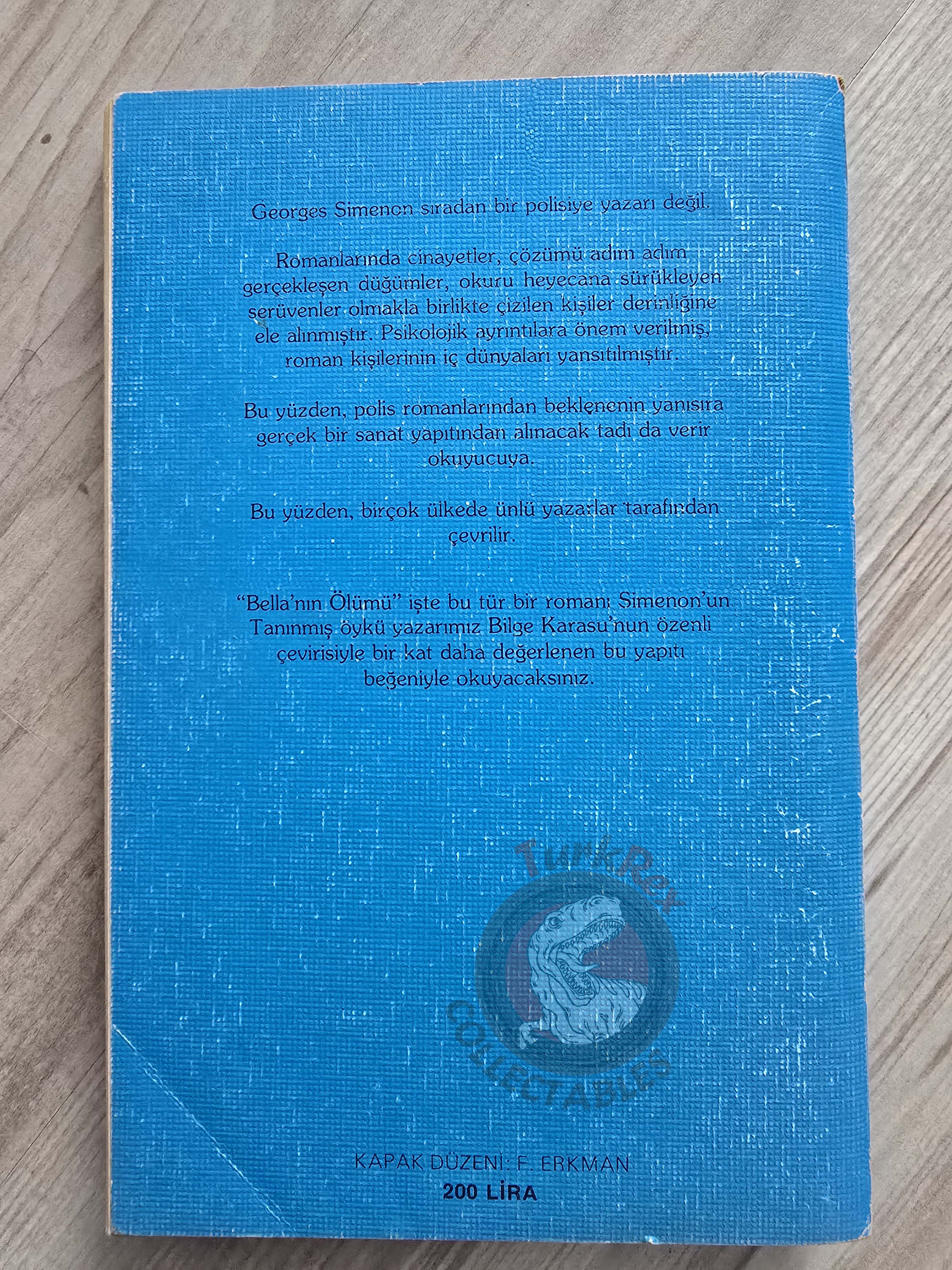 Georges Simenon – La Mort de Belle 1981 1st Turkish Book Turkey