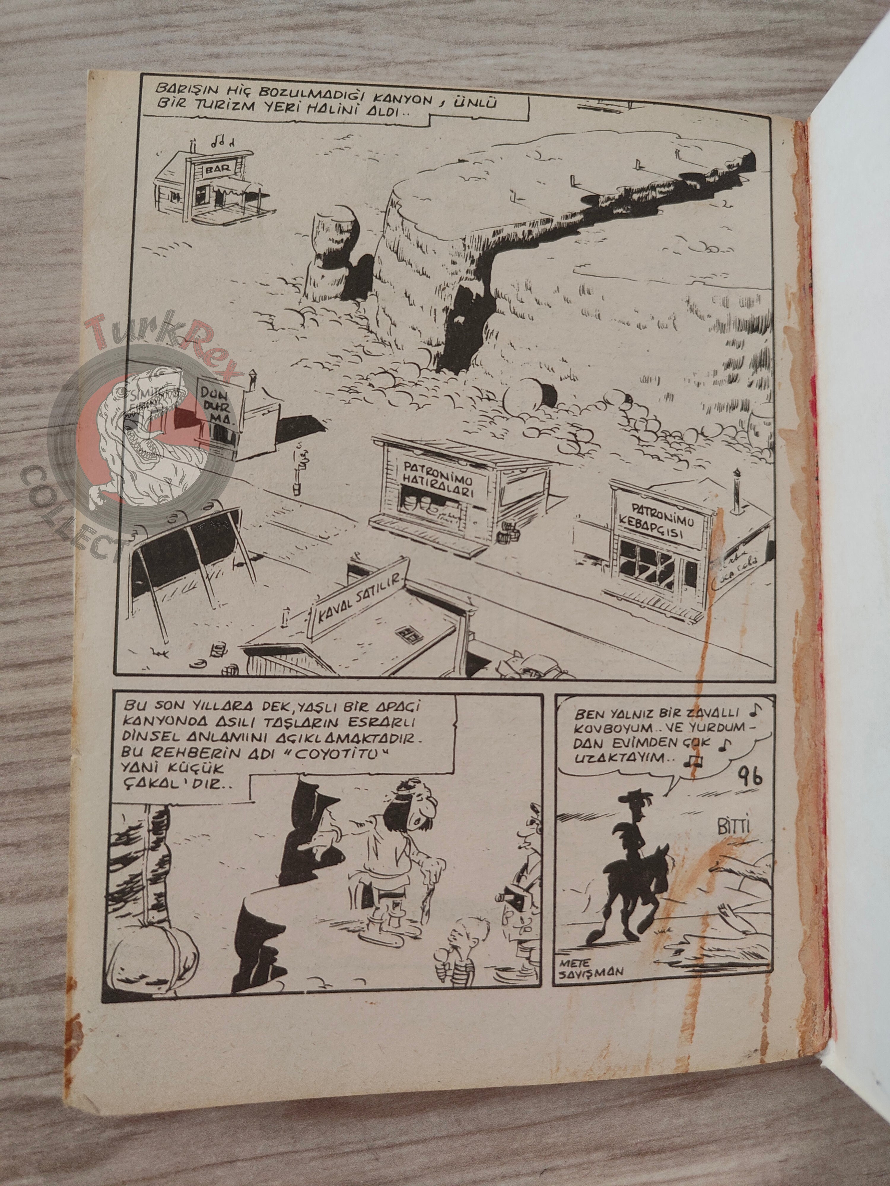 Lucky Luke - Canyon Apache 1980s Turkish Comic Turkey
