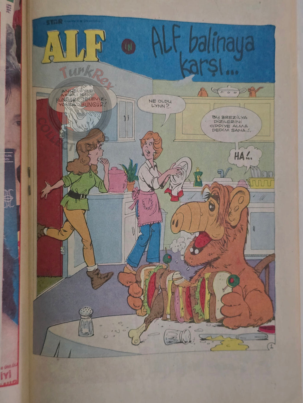 ALF #10 90s Turkish Comic Turkey Marvel Cover #19