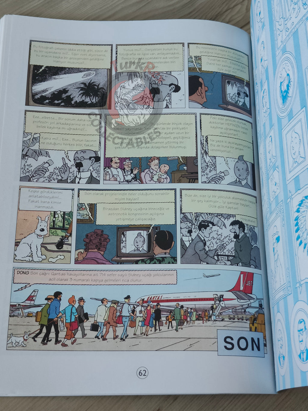 Tintin – Flight 714 to Sydney 1998 Turkish Edition Comic Turkey 2nd YKY