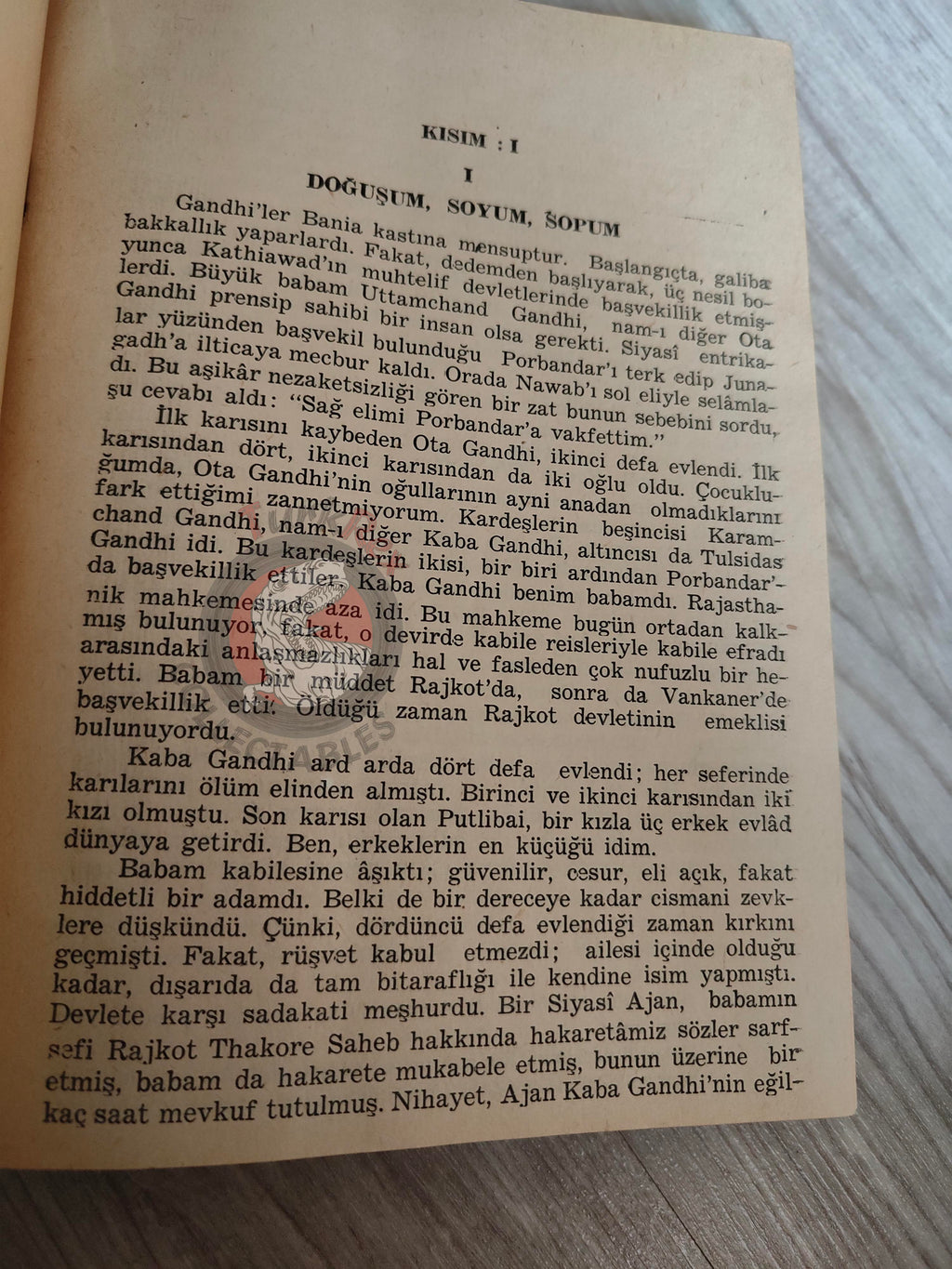 Mahatma Gandhi – The Story of My Experiments with Truth 1963 HC 1st Turkish Book Turkey