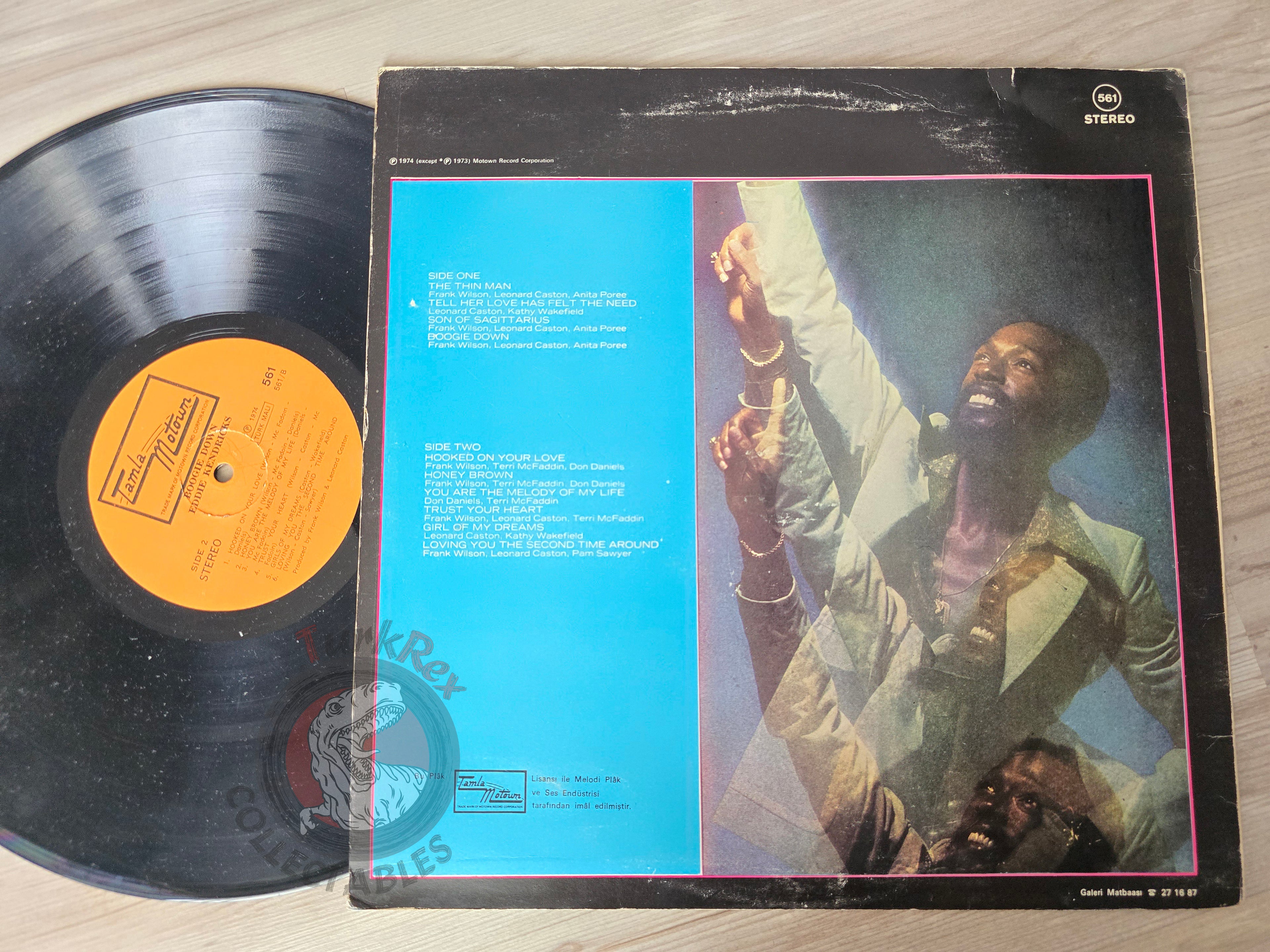 Eddie Kendricks – Boogie Down Turkish Pressing Vinyl Turkey Edition
