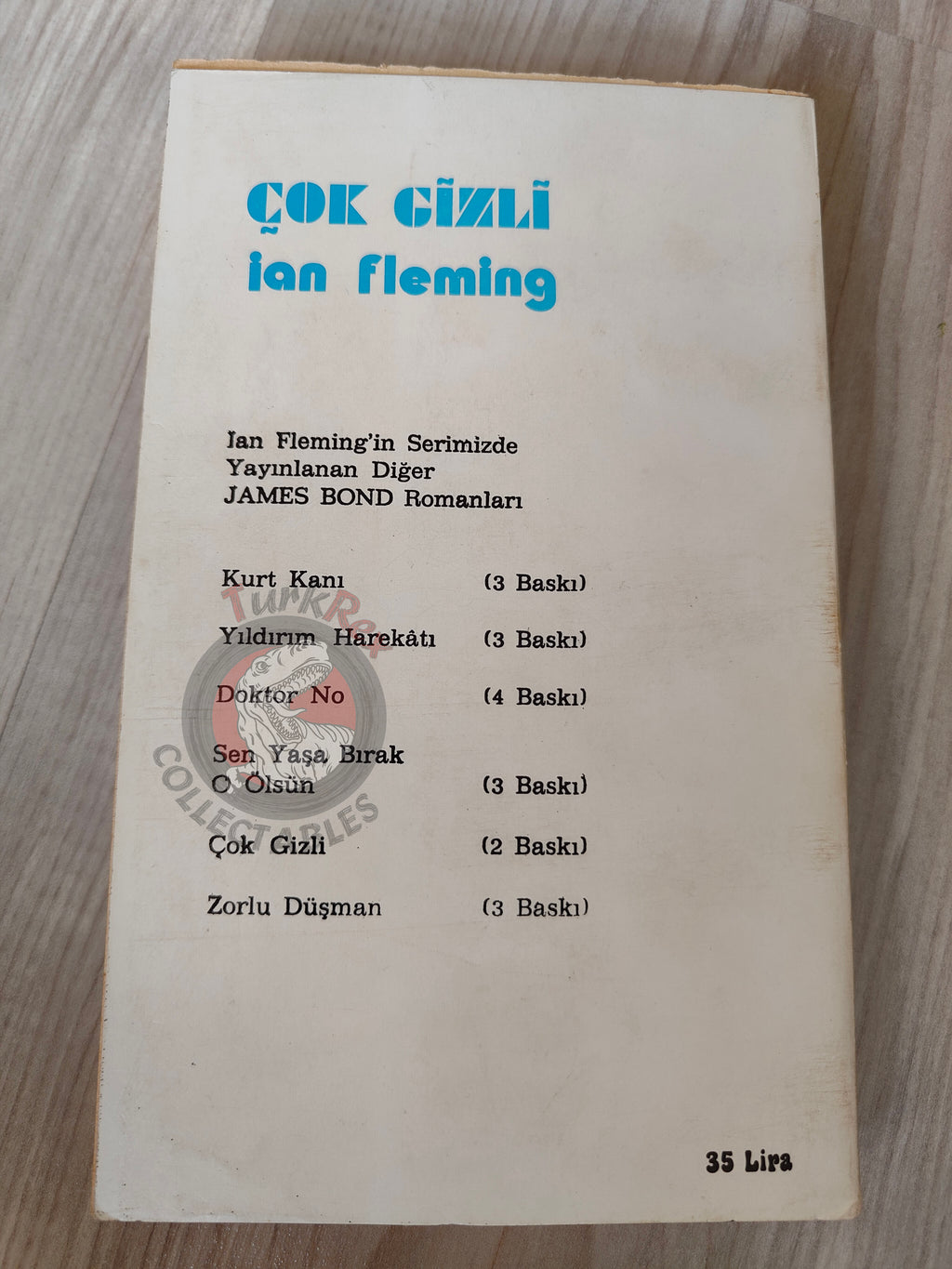James Bond - For Your Eyes Only 1978 Turkish Book Turkey Ian Fleming Martyn Bates