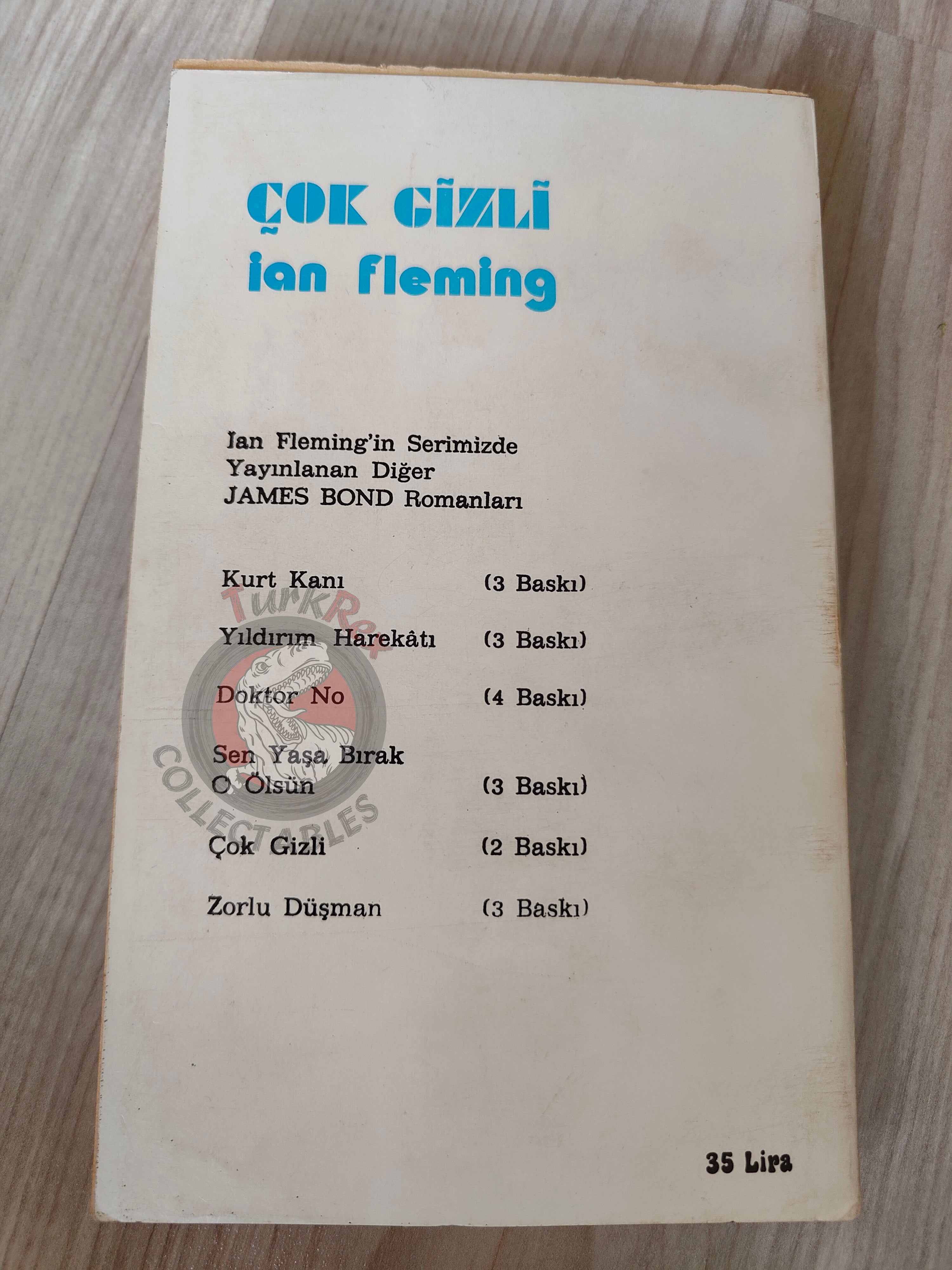 James Bond - For Your Eyes Only 1978 Turkish Book Turkey Ian Fleming Martyn Bates