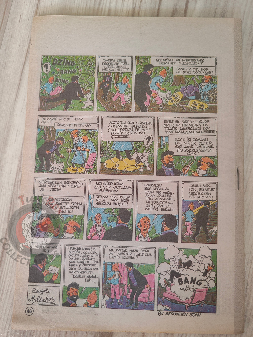 Tintin – The Red Sea Sharks 1989 Turkish Edition Comic Turkey
