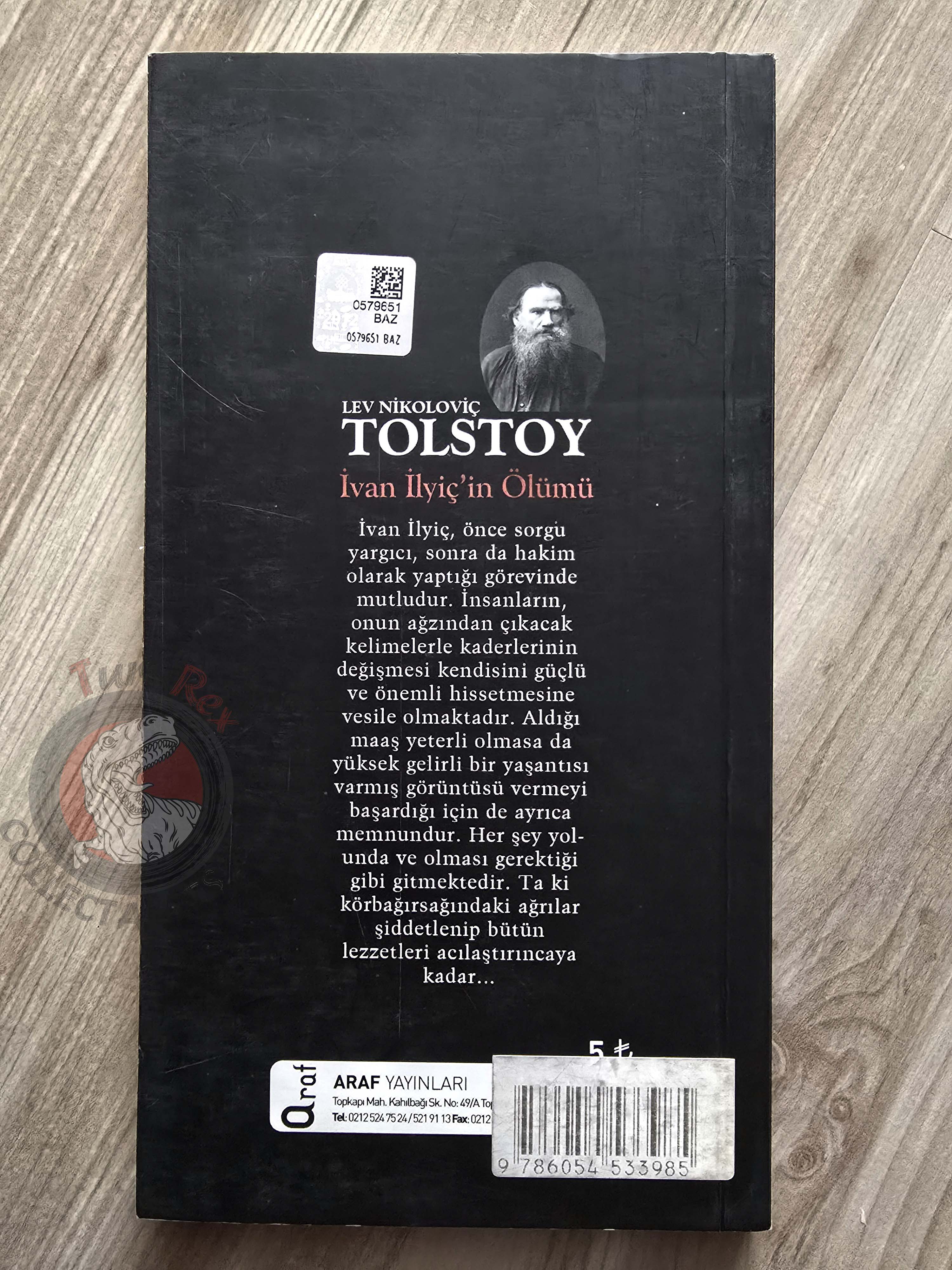 Leo Tolstoy – The Death of Ivan Ilyich 2012 Turkish Book Turkey