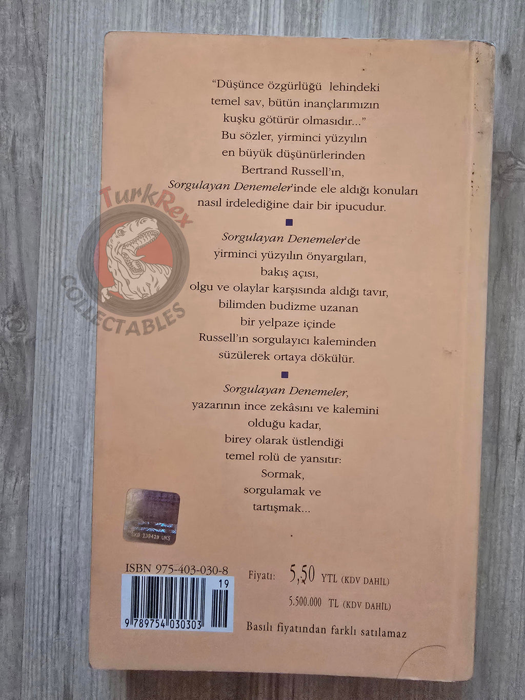 Bertrand Russell – Sceptical Essays 2005 Turkish Book Turkey