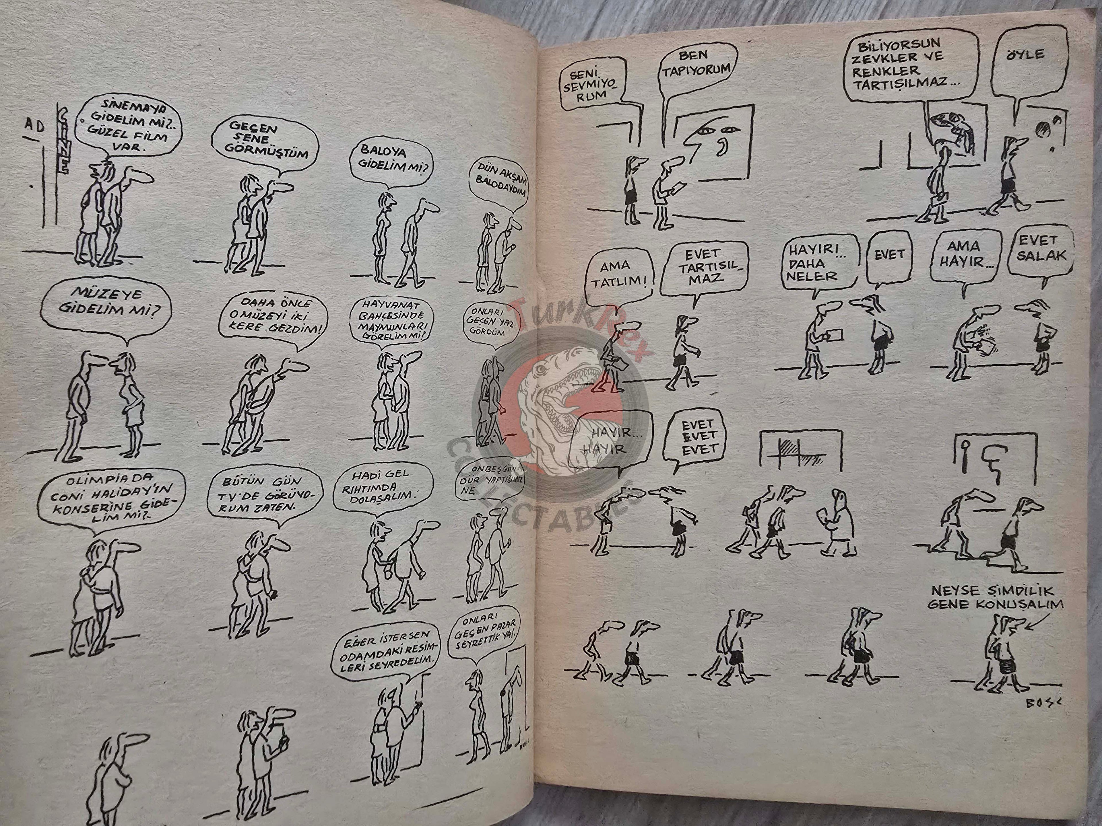 Jean-Maurice Bosc 1978 Famous Cartoonists Series Turkish Comic Turkey