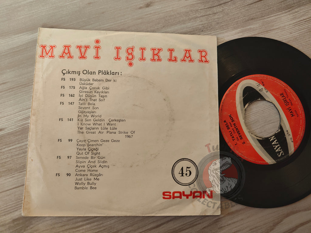 Mavi Işıklar – Tatlı Bela / Seventh Son 7" Turkish Pressing Vinyl Turkey Edition