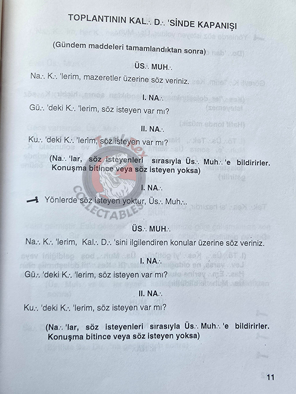 Turkish Freemasonry 2nd Degree Ritual Fellow Craft 1992 Booklet Masonic Masons of Turkey Signed