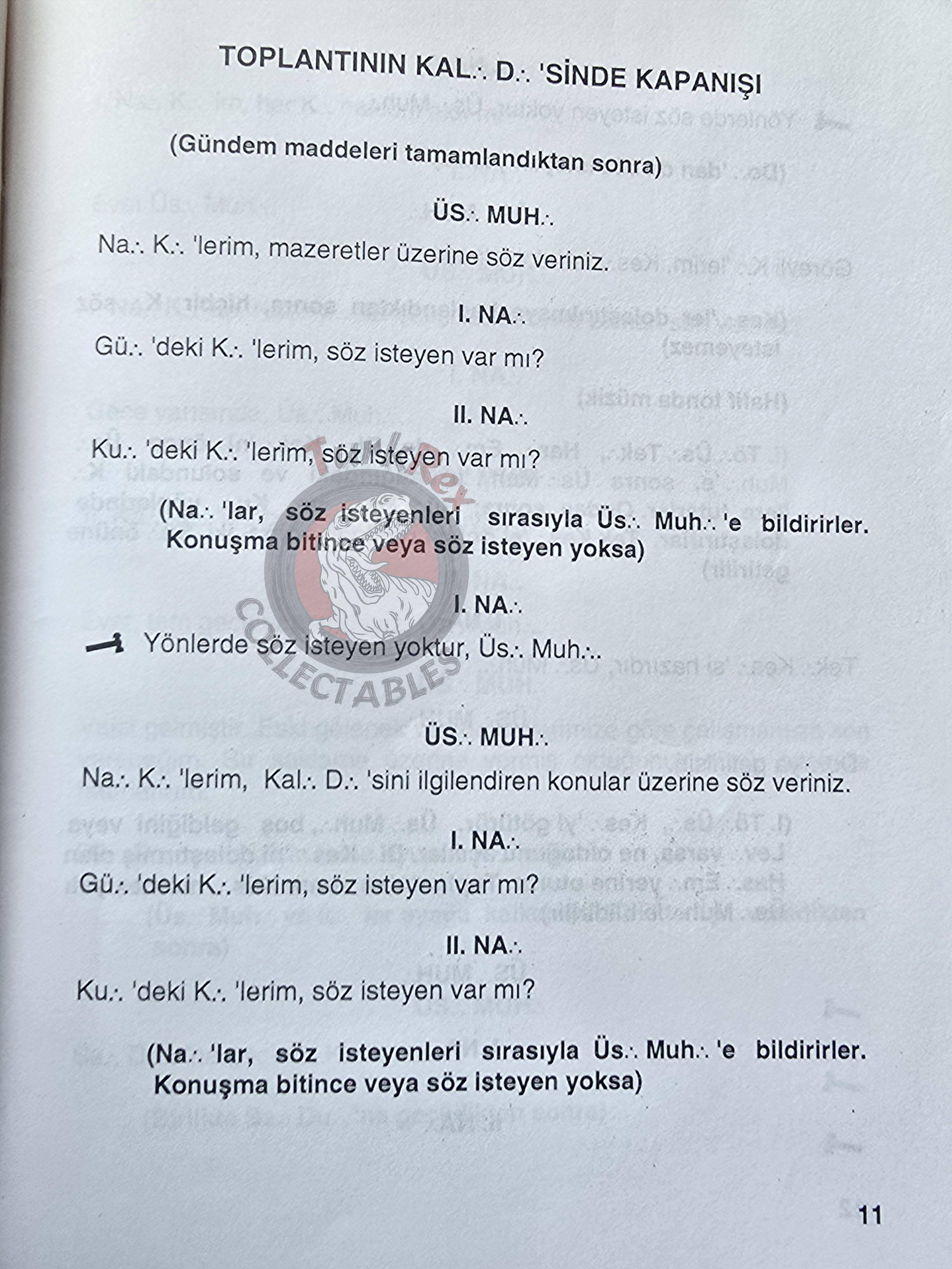 Turkish Freemasonry 2nd Degree Ritual Fellow Craft 1992 Booklet Masonic Masons of Turkey Signed