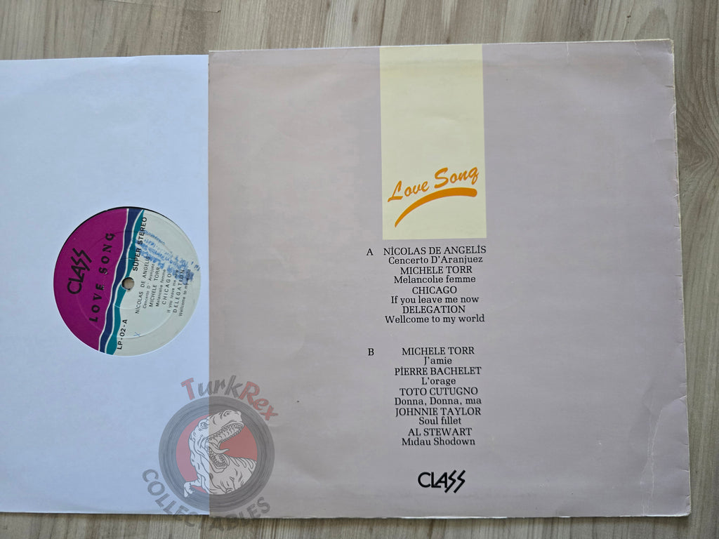 Various – Love Song Turkish Pressing Vinyl Turkey Edition Michèle Torr Cover