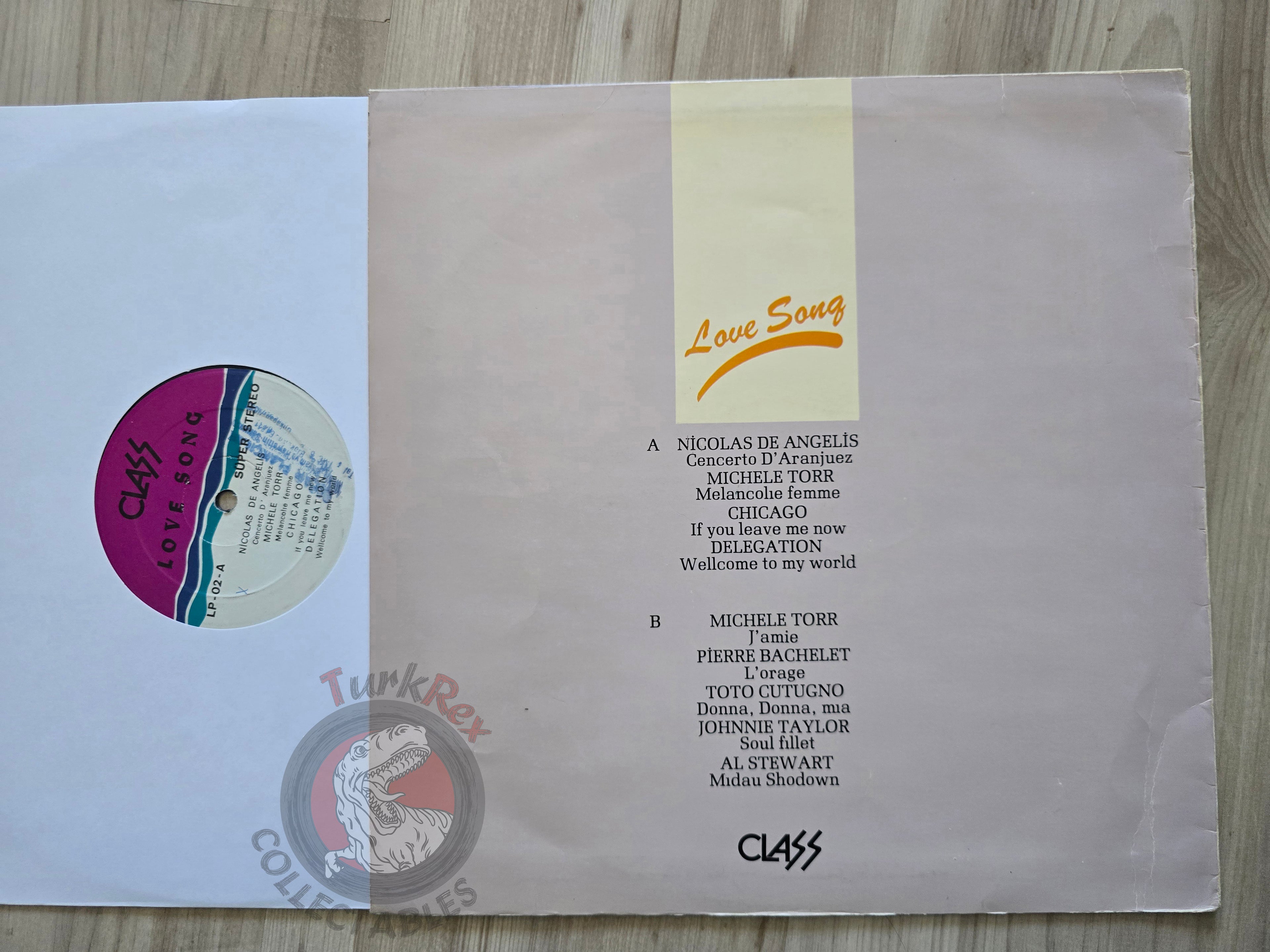 Various – Love Song Turkish Pressing Vinyl Turkey Edition Michèle Torr Cover