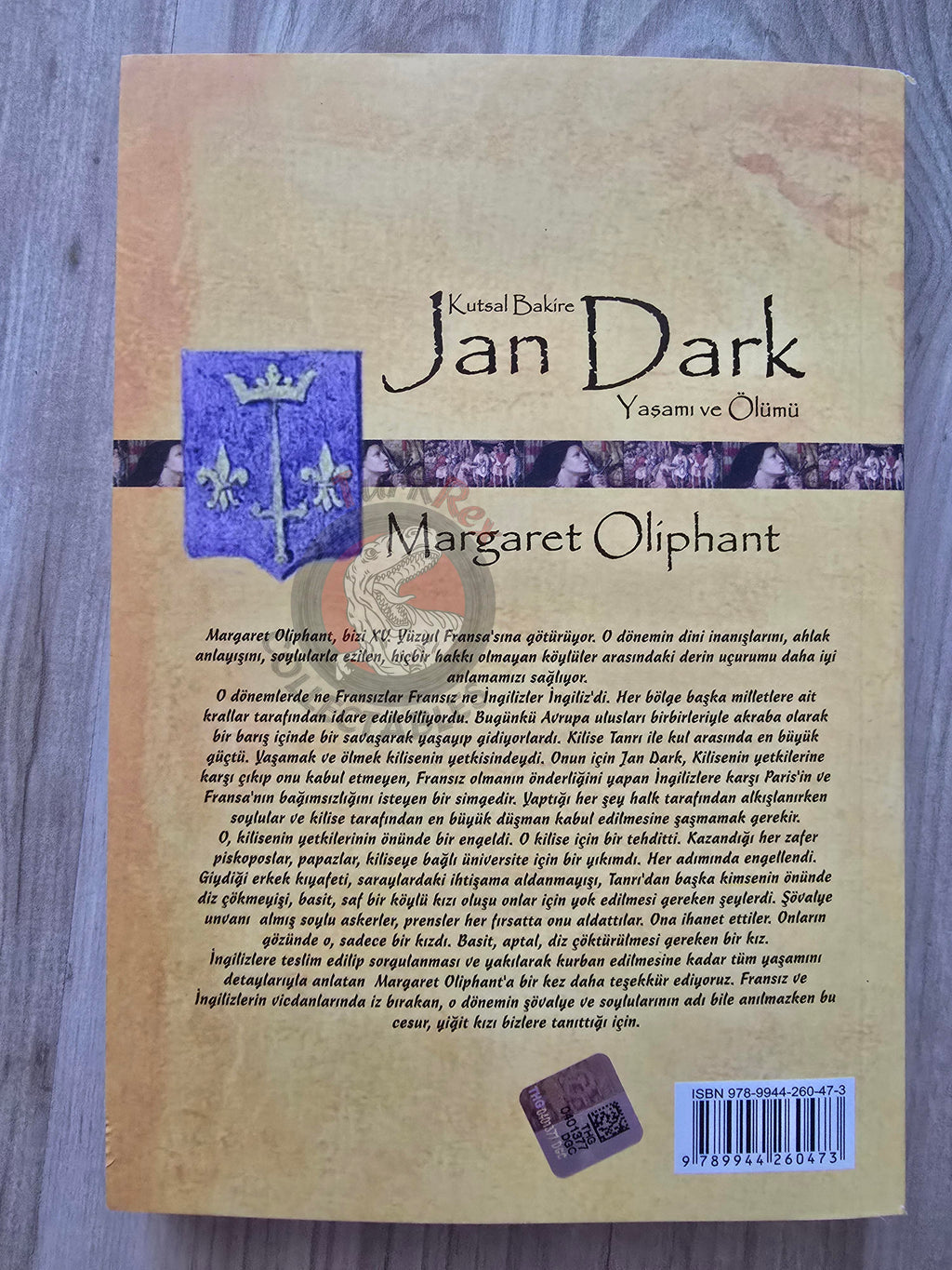 Margaret Oliphant – Life and Death of Jeanne d'Arc 2015 Turkish Book Turkey