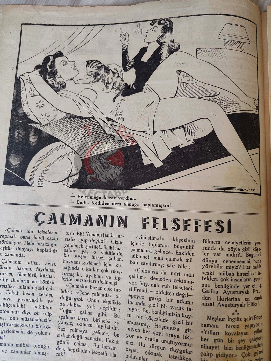 Akbaba 1945 Humor Magazine Turkish Turkey Germany Goebbels Himmler Göring WW2 era Stalin