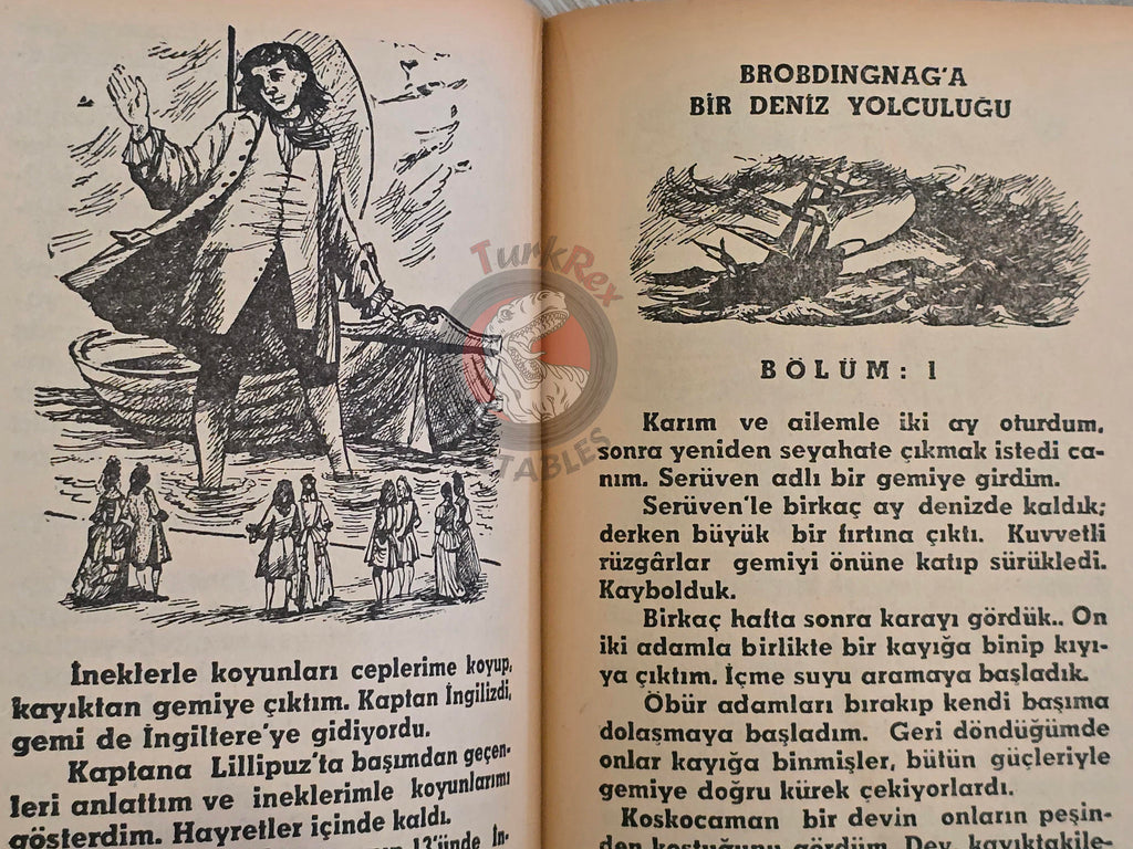 Jonathan Swift – Gulliver's Travels 1977 Turkish Book Turkey Illustrated