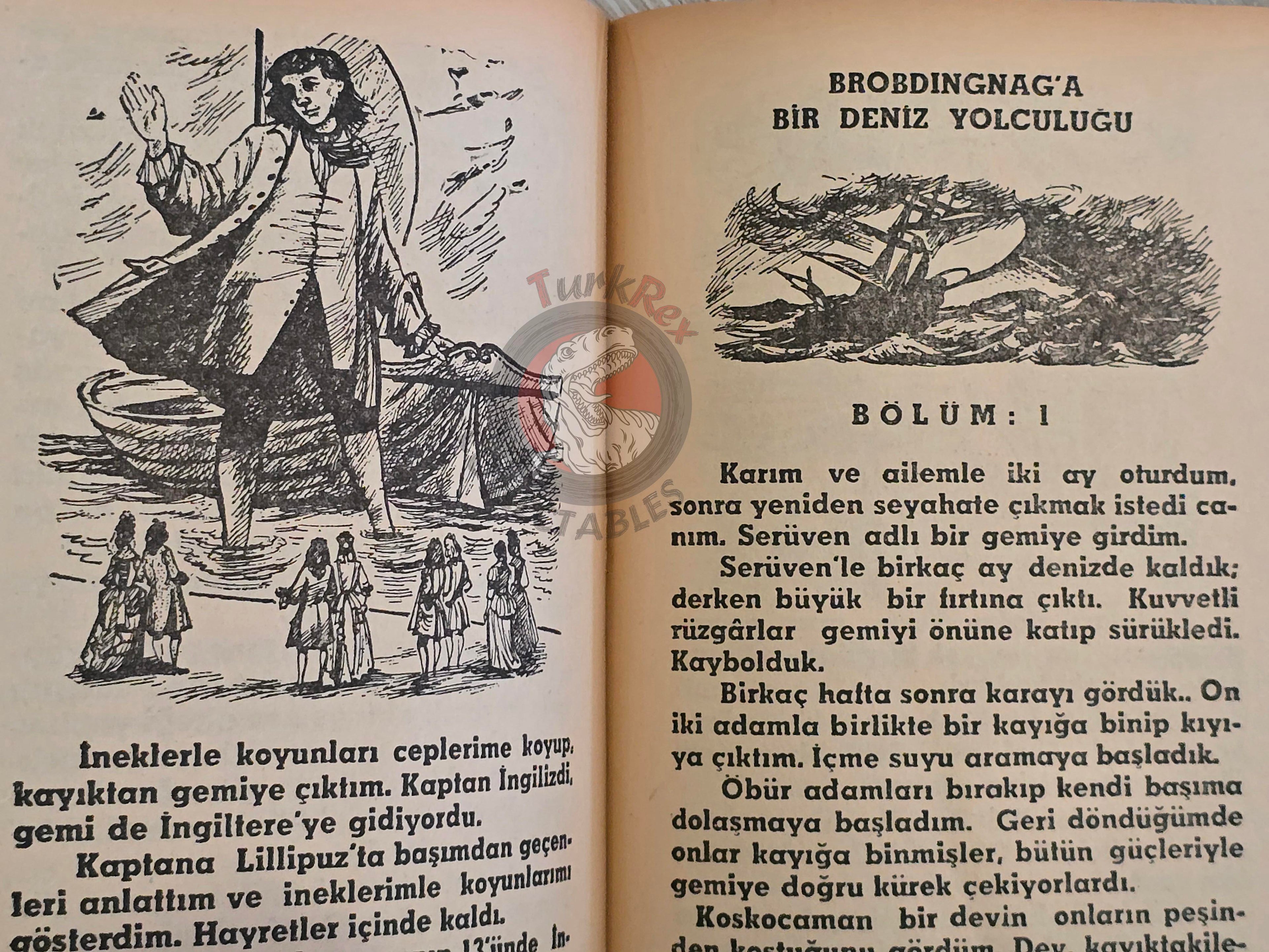 Jonathan Swift – Gulliver's Travels 1977 Turkish Book Turkey Illustrated