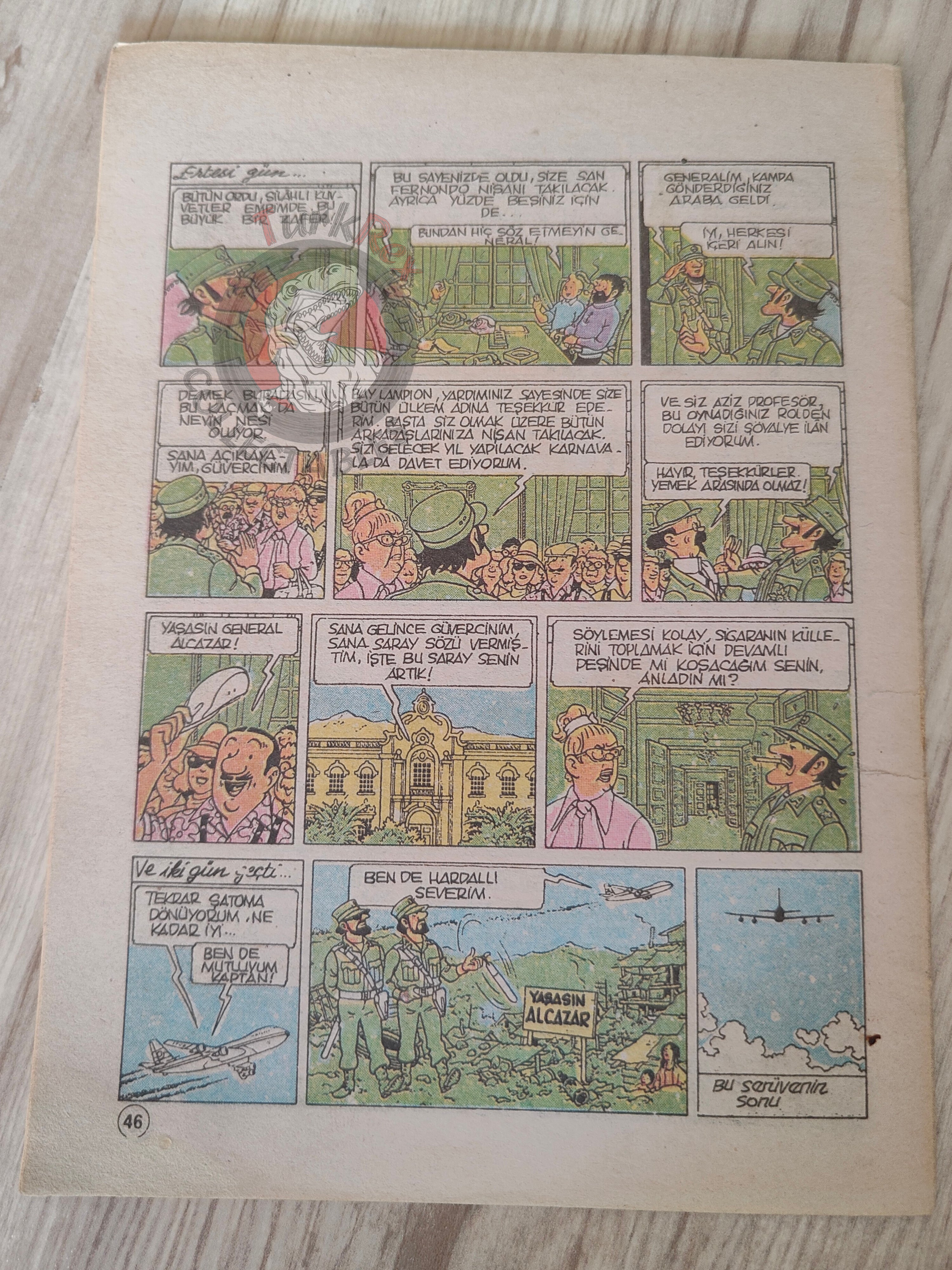 Tintin – Tintin And The Picaros 1989 Turkish Edition Comic Turkey