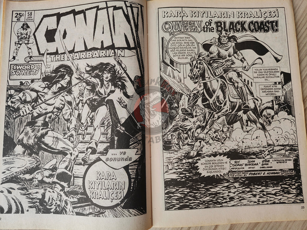 Conan The Barbarian #1 2001 Turkish Comic Turkey #57 #58 #59 #60
