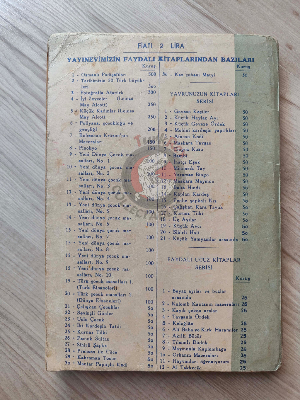 Eleanor H. Porter – Pollyanna 1953 Turkish Book Turkey