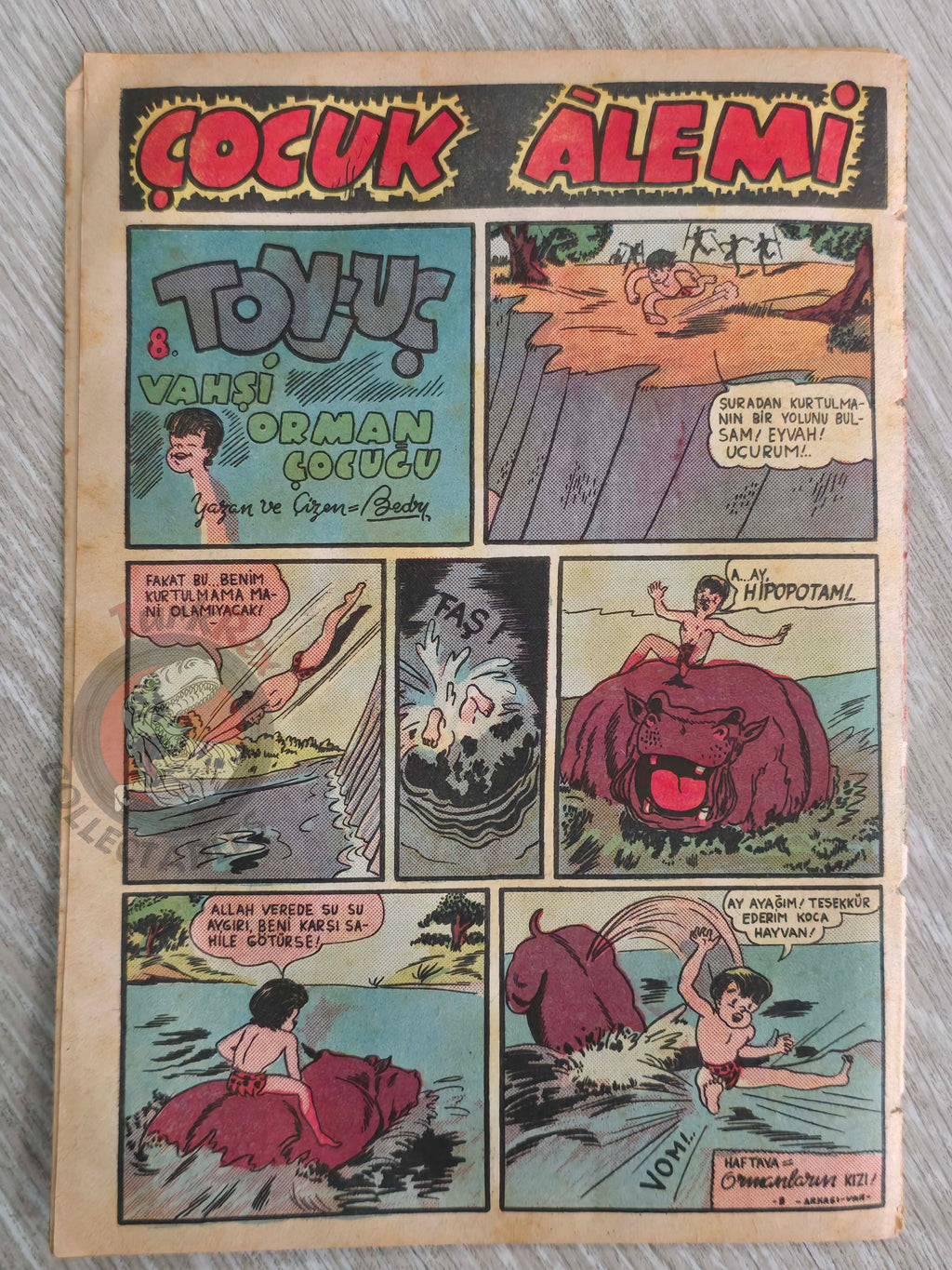 Çocuk Alemi #18 Captain Marvel Jr 1947 Don Winslow of the Navy Turkish Comic Turkey