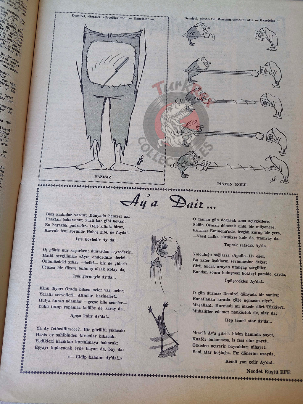 Akbaba 1969 Apollo 11 Moon Turkish Magazine Turkey The Moon Special Issue Space