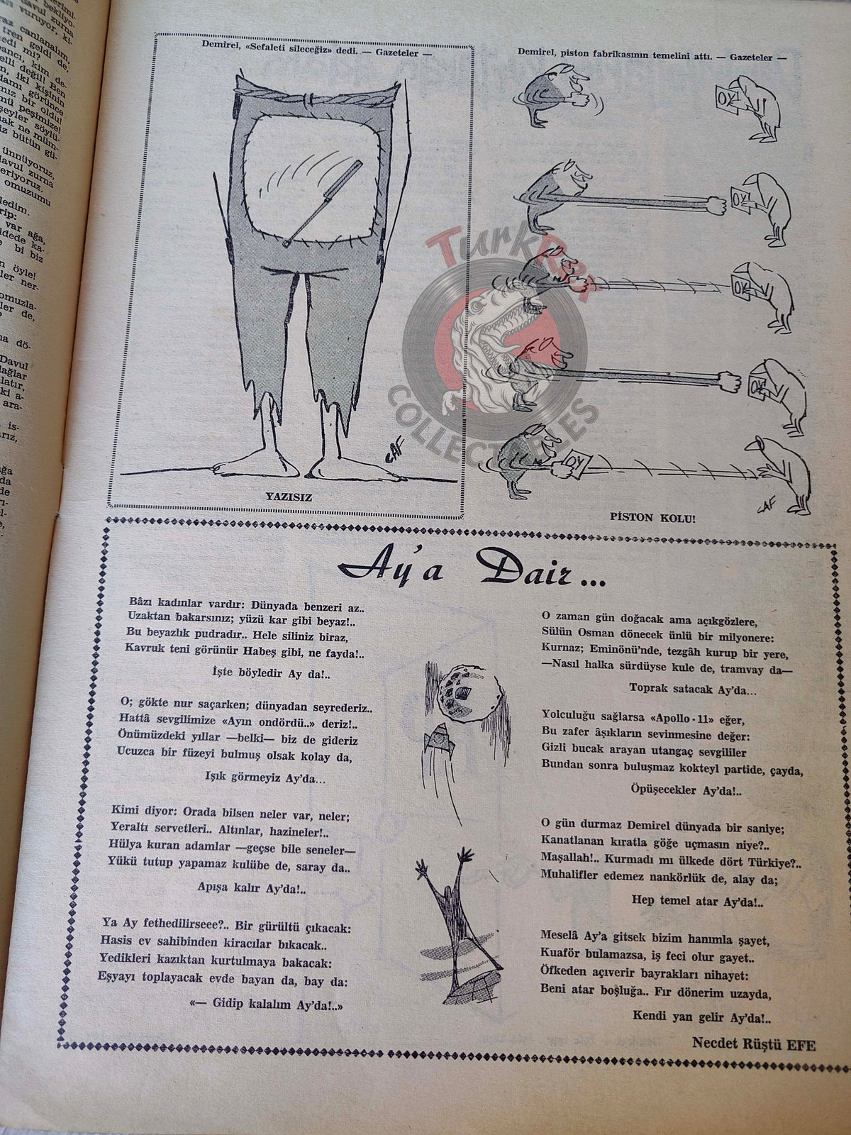 Akbaba 1969 Apollo 11 Moon Turkish Magazine Turkey The Moon Special Issue Space