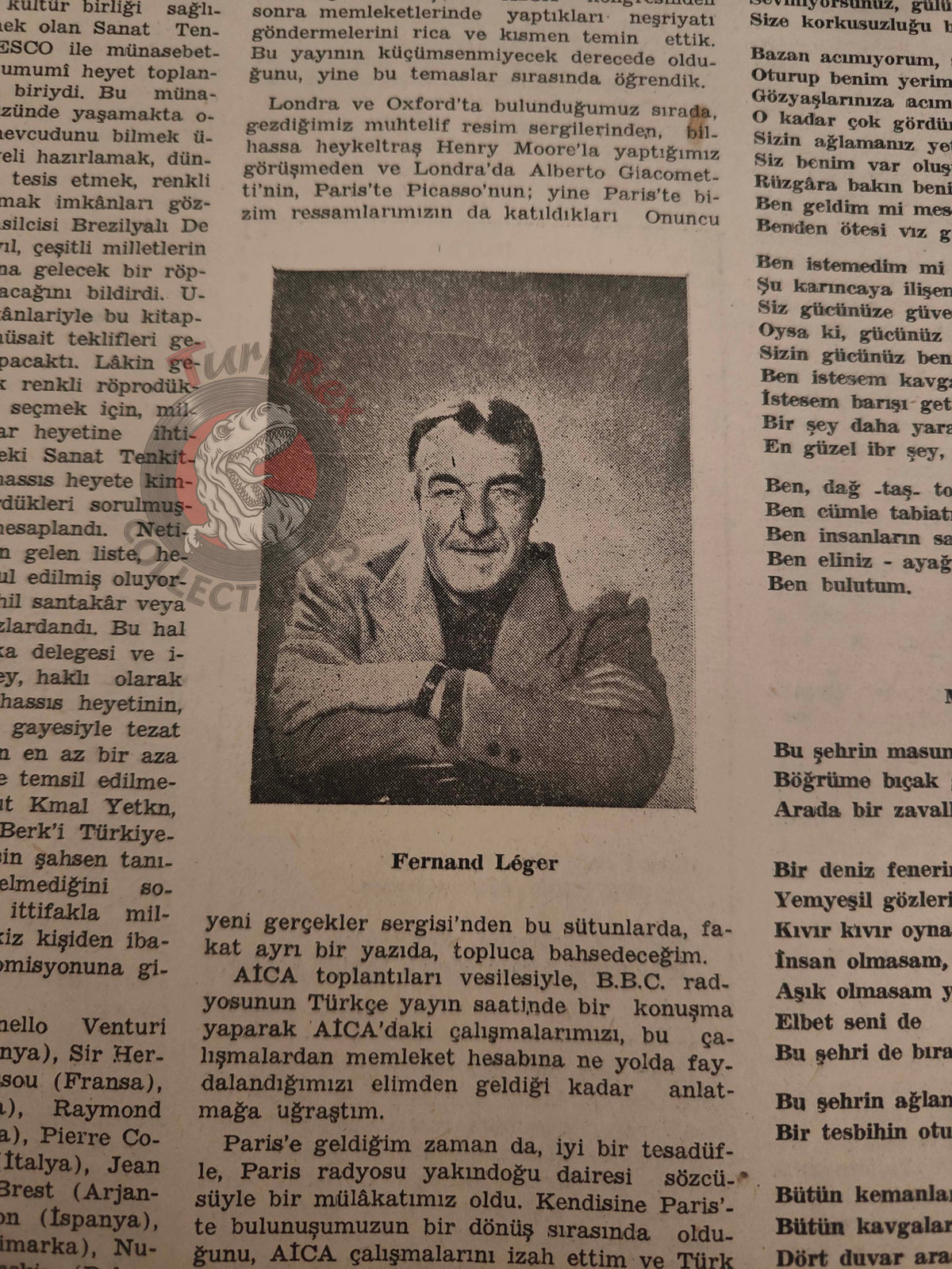 Varlık 1955 André Gide Turkish Literary Mag Turkey Fernand Léger F. J. Haydn André Masson