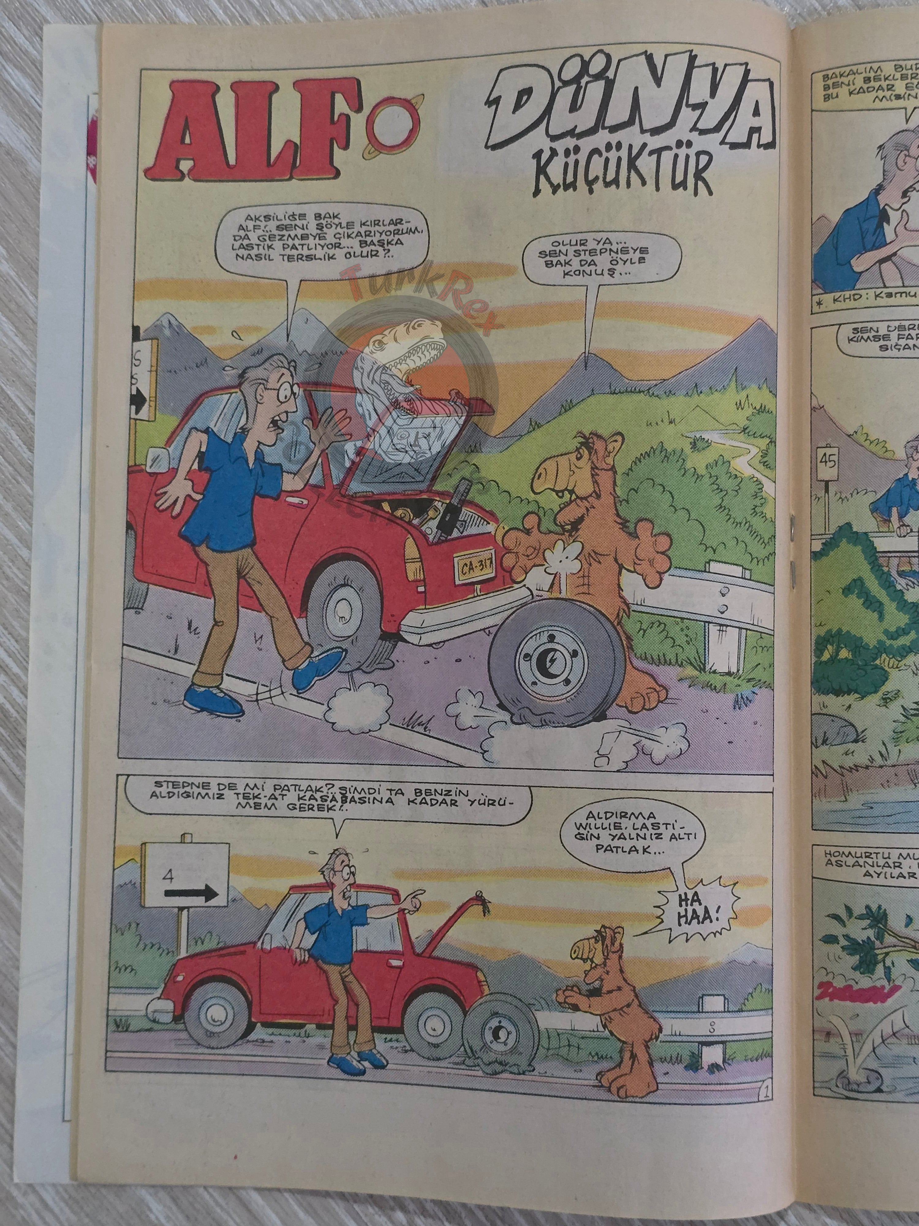 ALF #7 90s Turkish Comic Turkey Marvel