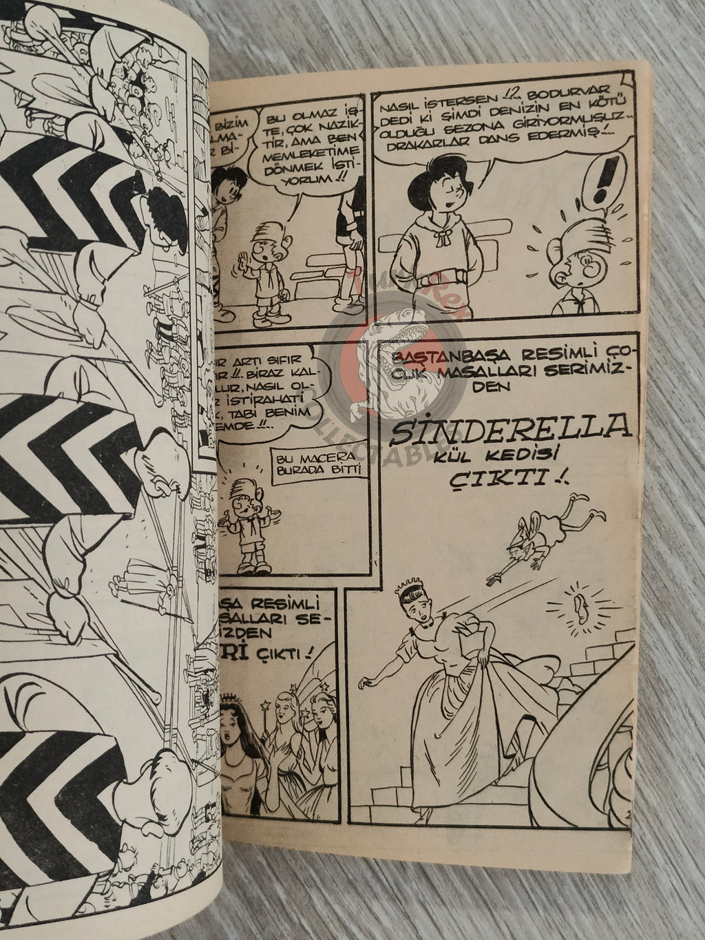 Johan et Pirlouit #23 1982 Turkish Comic Turkey Le Serment des Vikings #5 Pinocchio