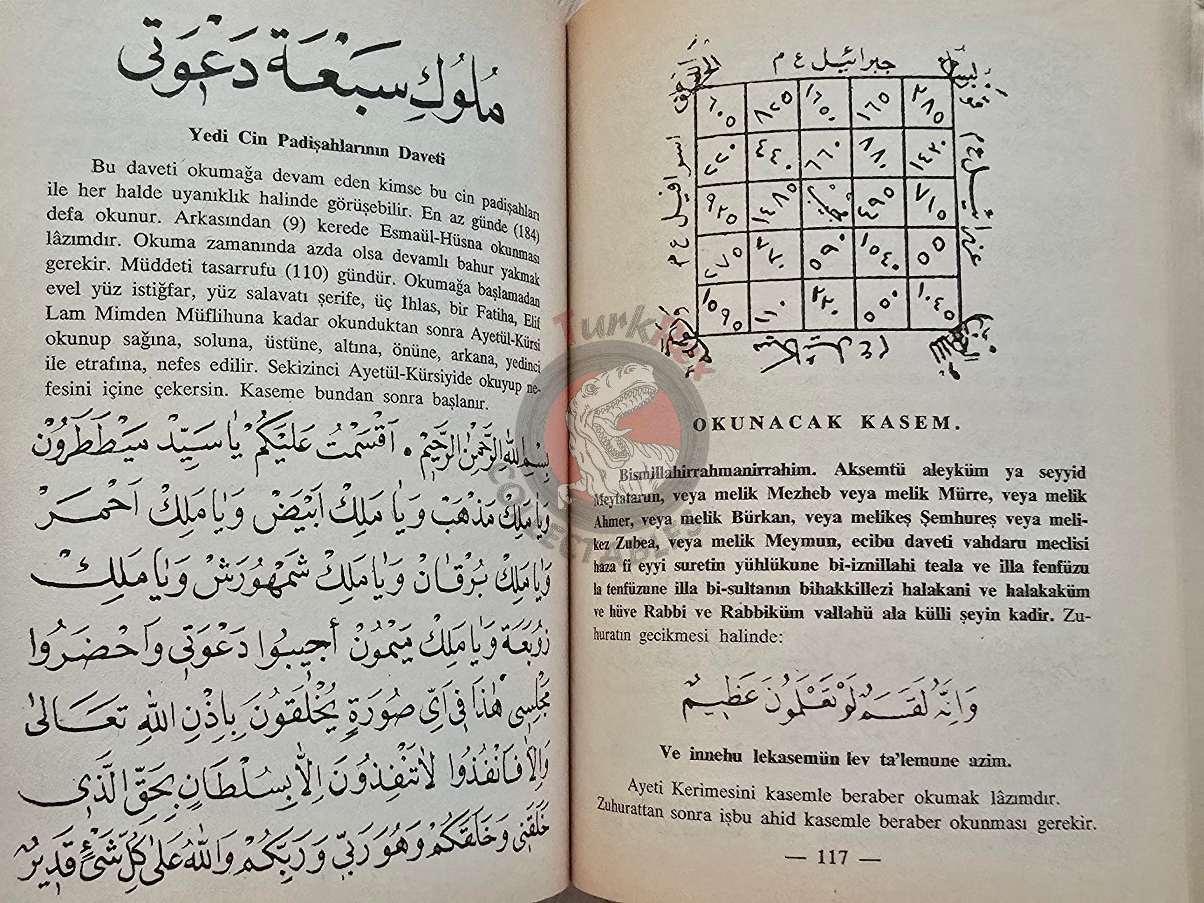 Hidden Sciences Vol 4 Islamic Occult Havass Vefq Spells Charm Turkish Book Islam Talisman